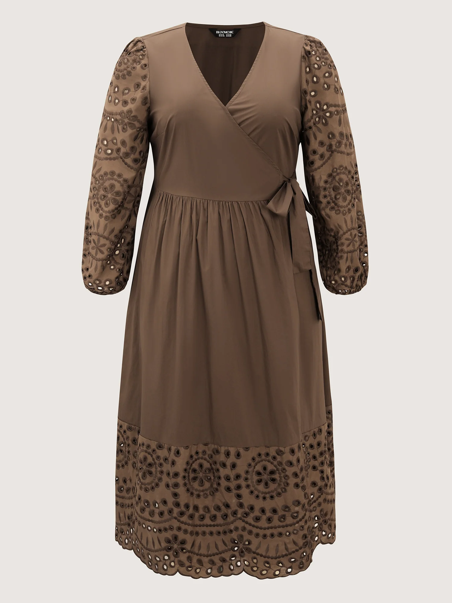 Pure Cotton Cut-Out Tie Midi Dress - Image 7
