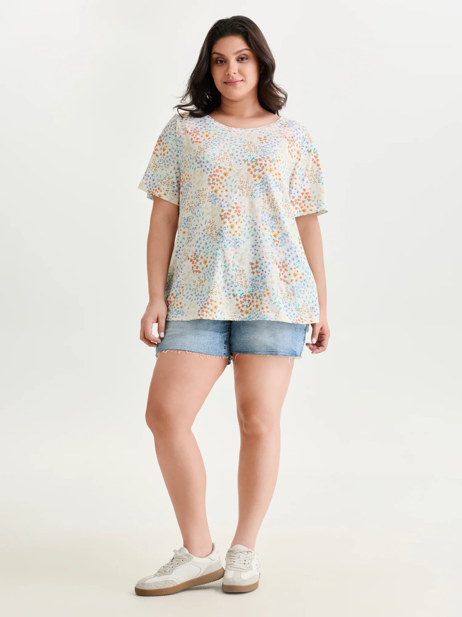 Pure Cotton Dense Floral Print T-Shirt - Image 11