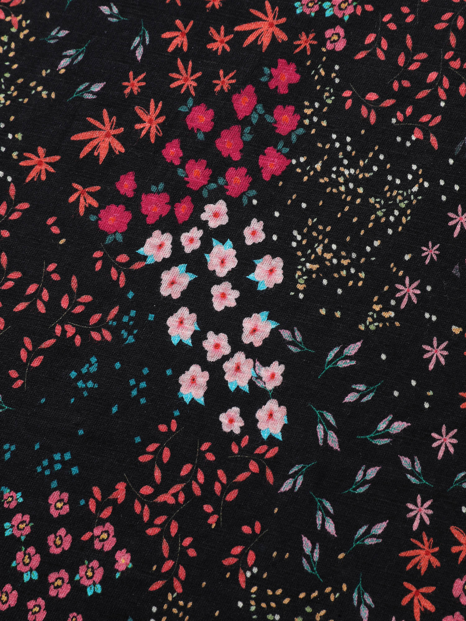 Pure Cotton Dense Floral Print T-Shirt - Image 6
