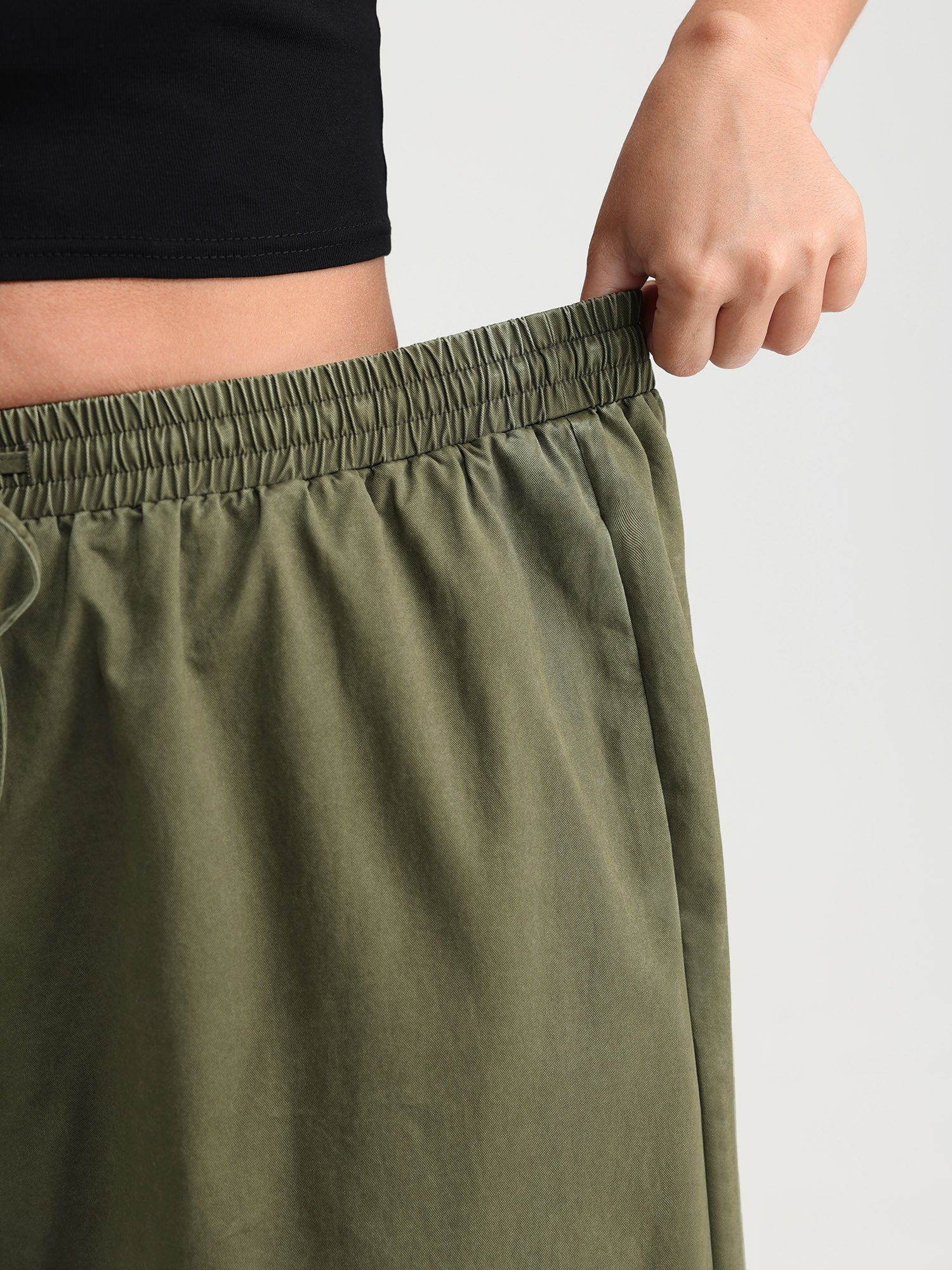 Pure Cotton Distressed Washed Cargo Pants - Image 4