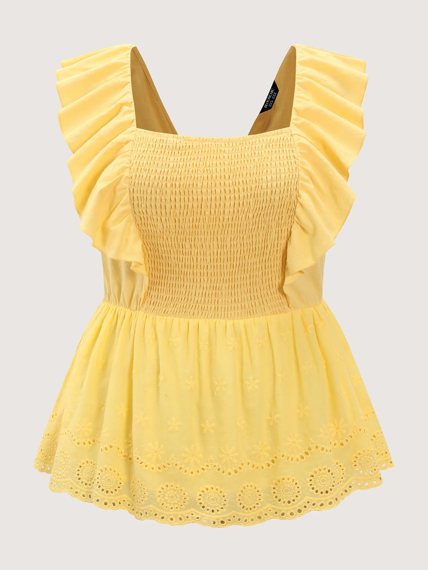 Pure Cotton Embroidered Backless Blouse - Image 8