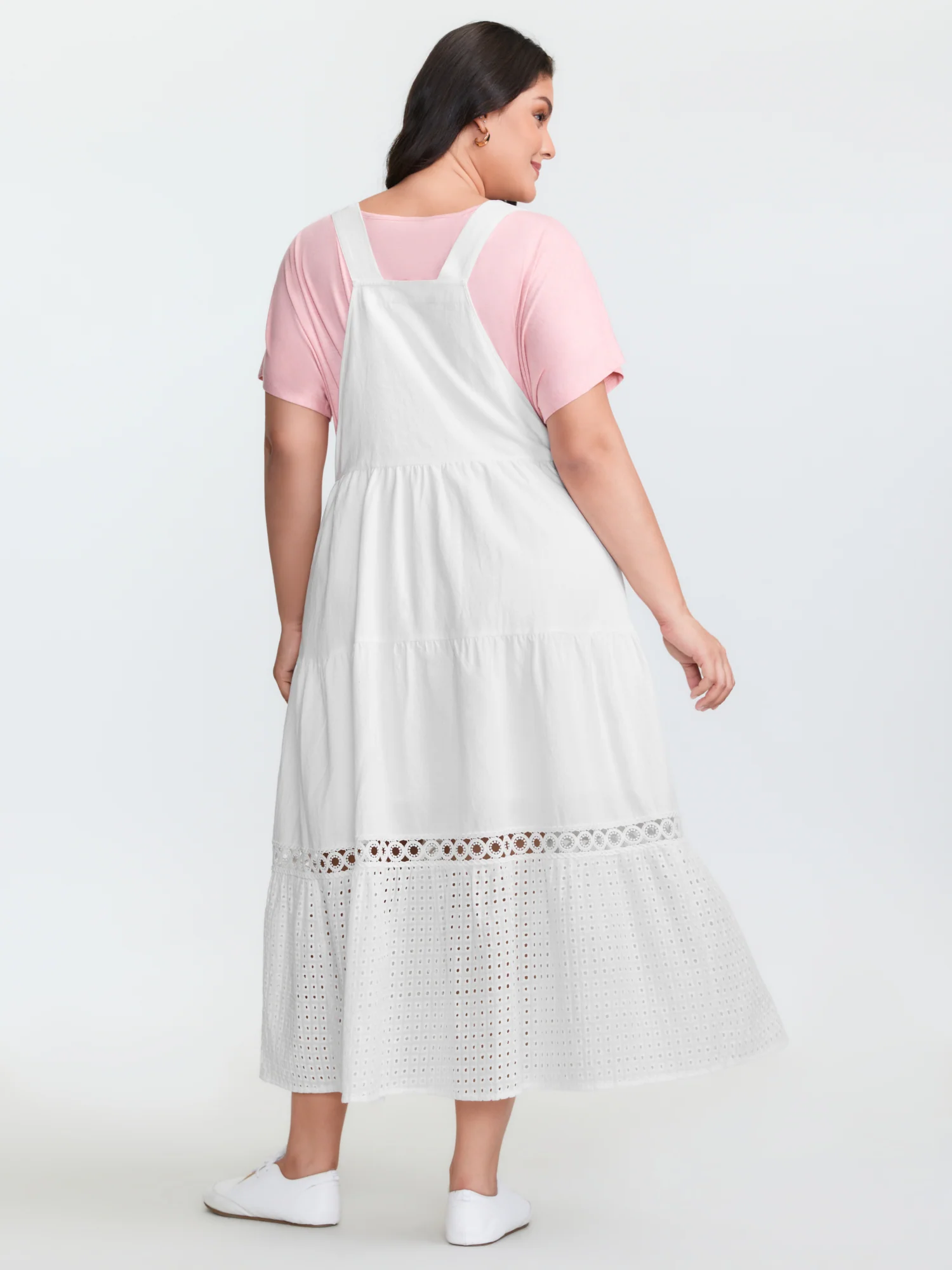 Pure Cotton Embroidered Overall Maxi Dress - Image 5