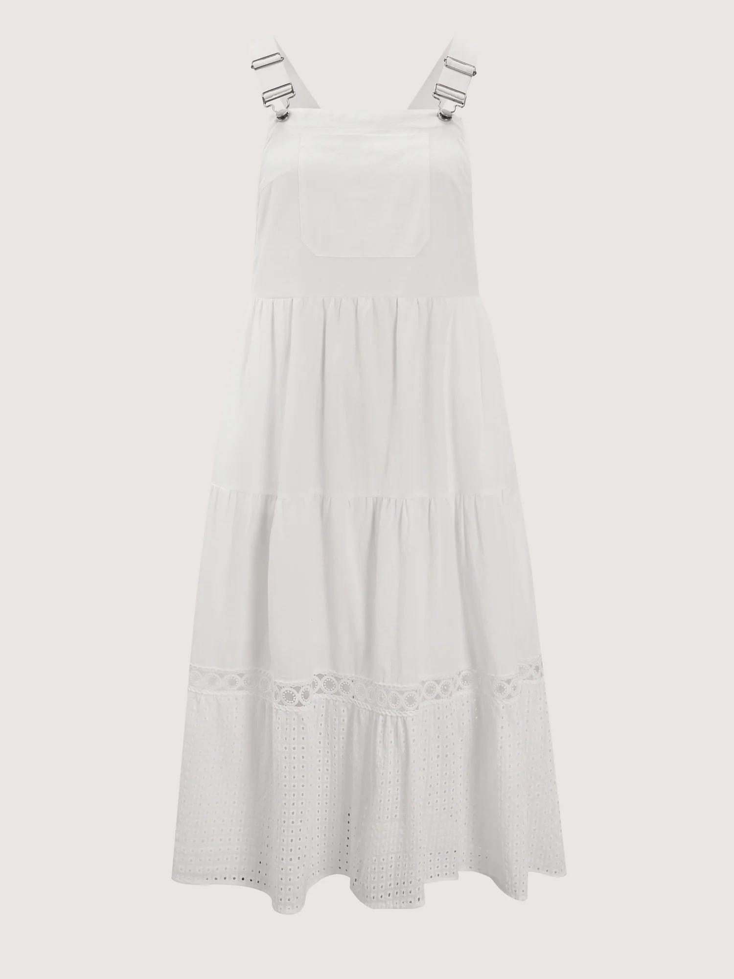 Pure Cotton Embroidered Overall Maxi Dress - Image 8