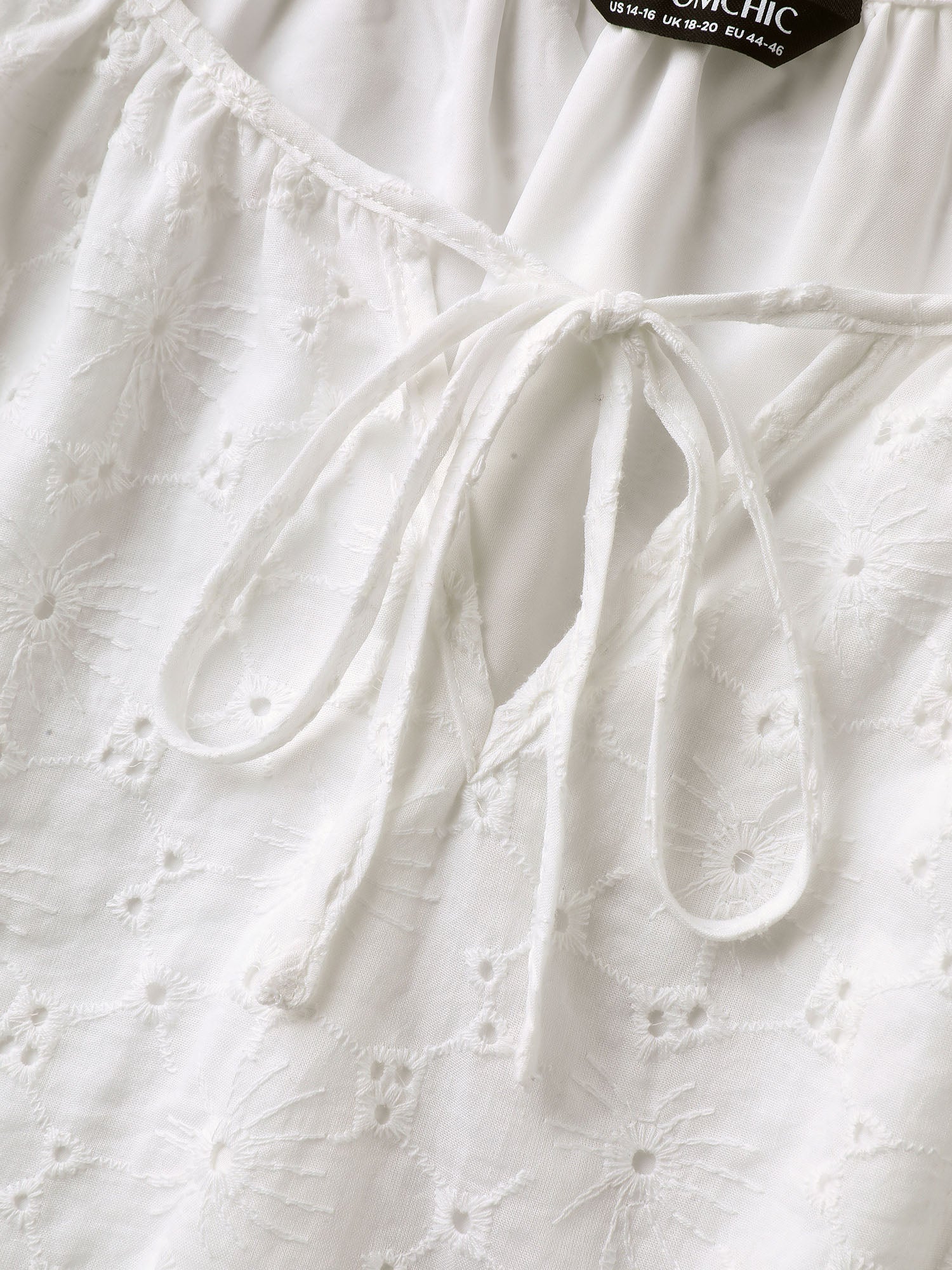 Pure Cotton Eyelet Texture Blouse - Image 5