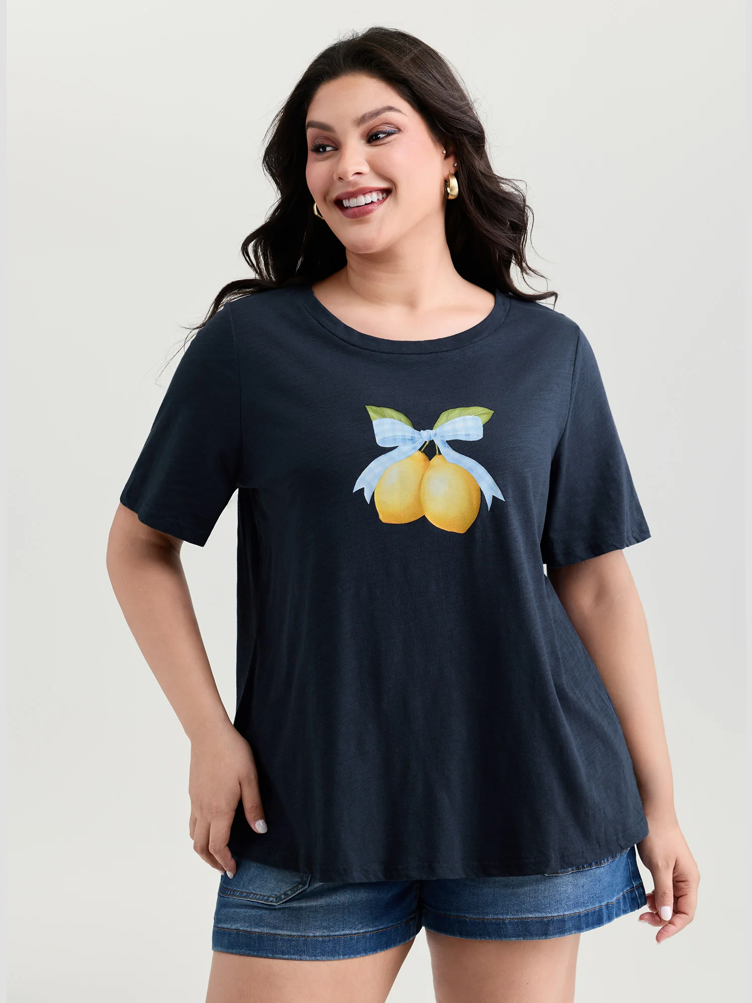 Pure Cotton Fresh Lemon Print T-Shirt - Image 2