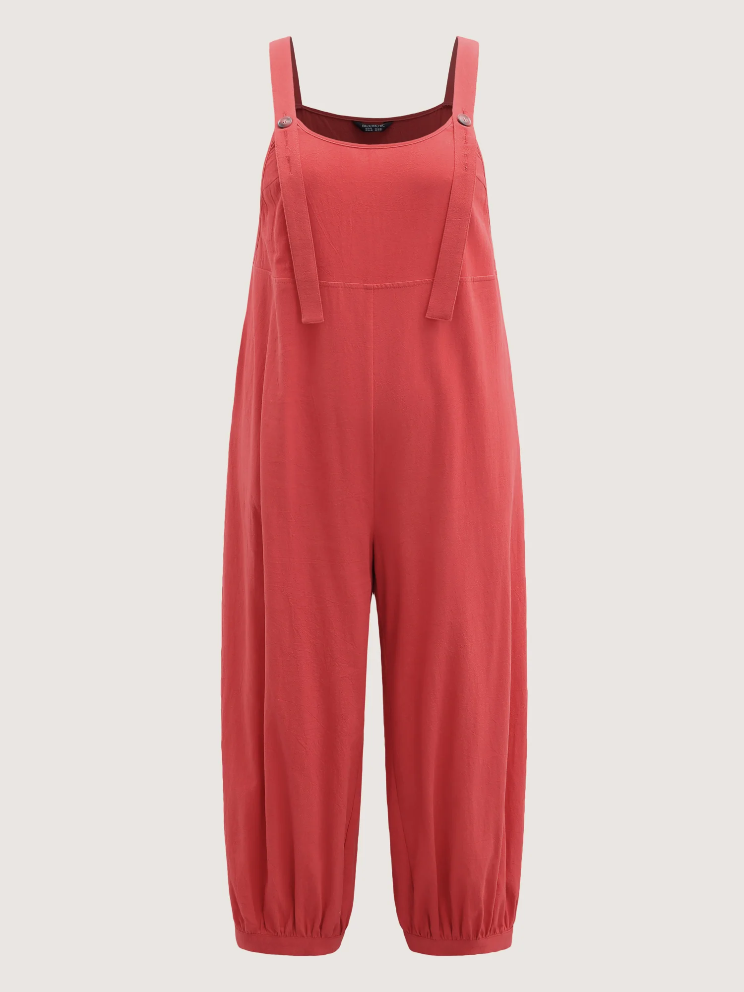Pure Cotton Harem Pants Adjustable Jumpsuit - Image 7