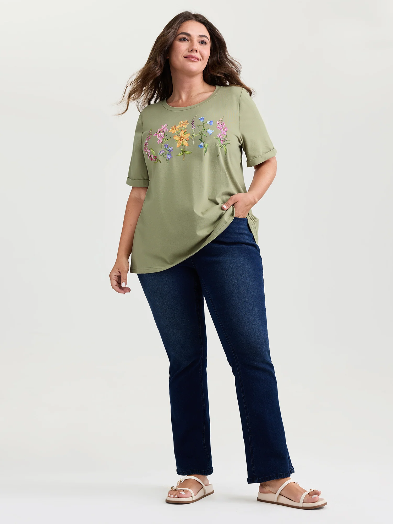 Pure Cotton In Bloom T-Shirt - Image 3