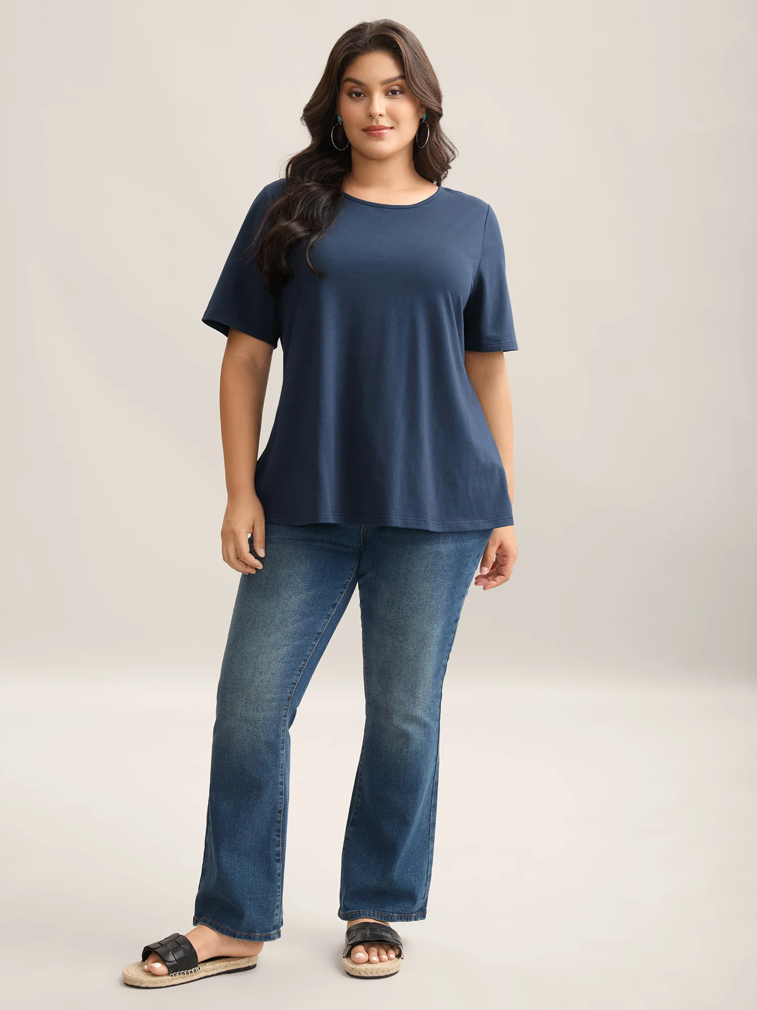 Pure Cotton Knotted Backless T-Shirt - Image 4