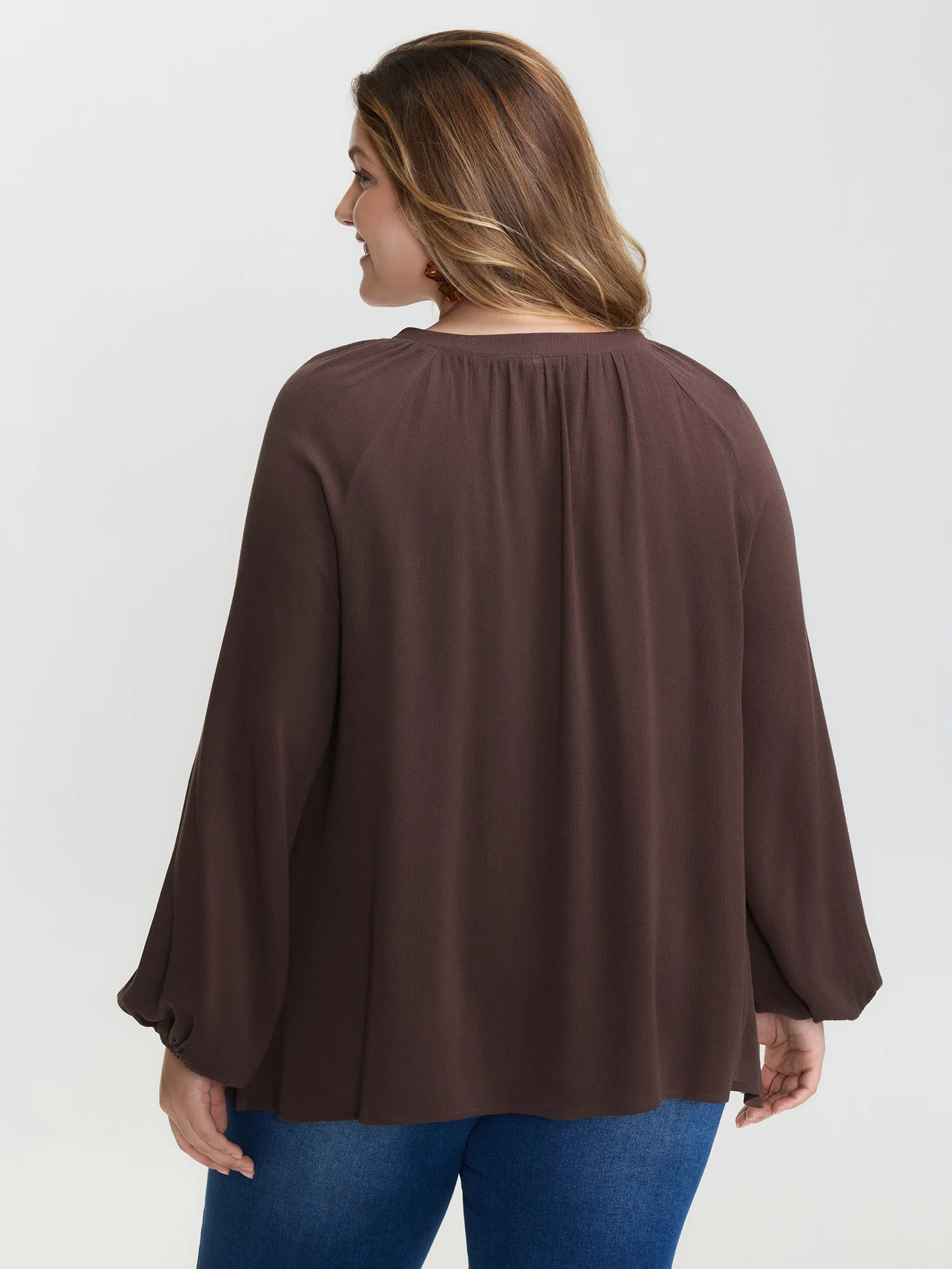 Pure Cotton Lace Trim Blouse - Image 5