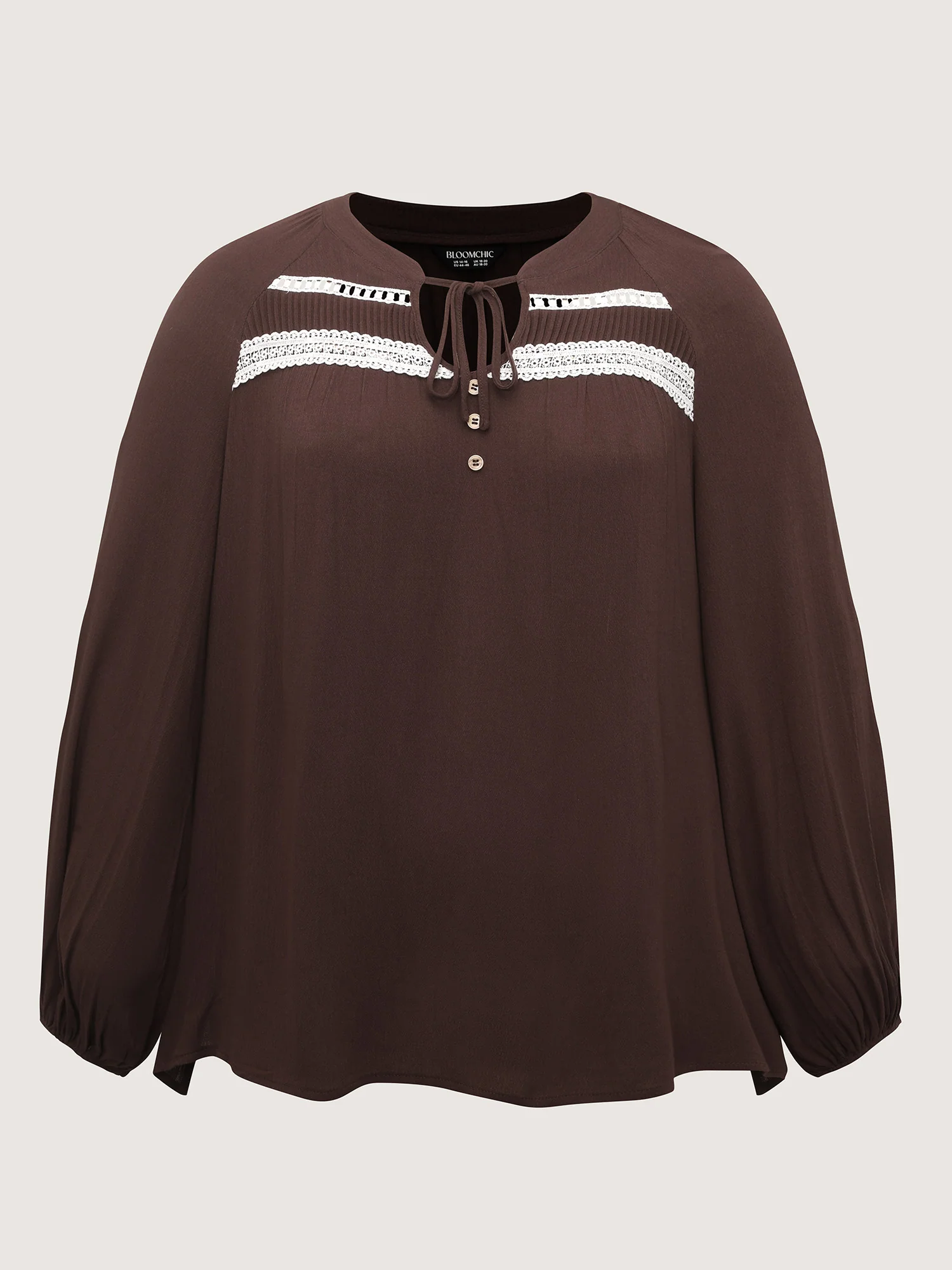 Pure Cotton Lace Trim Blouse - Image 6
