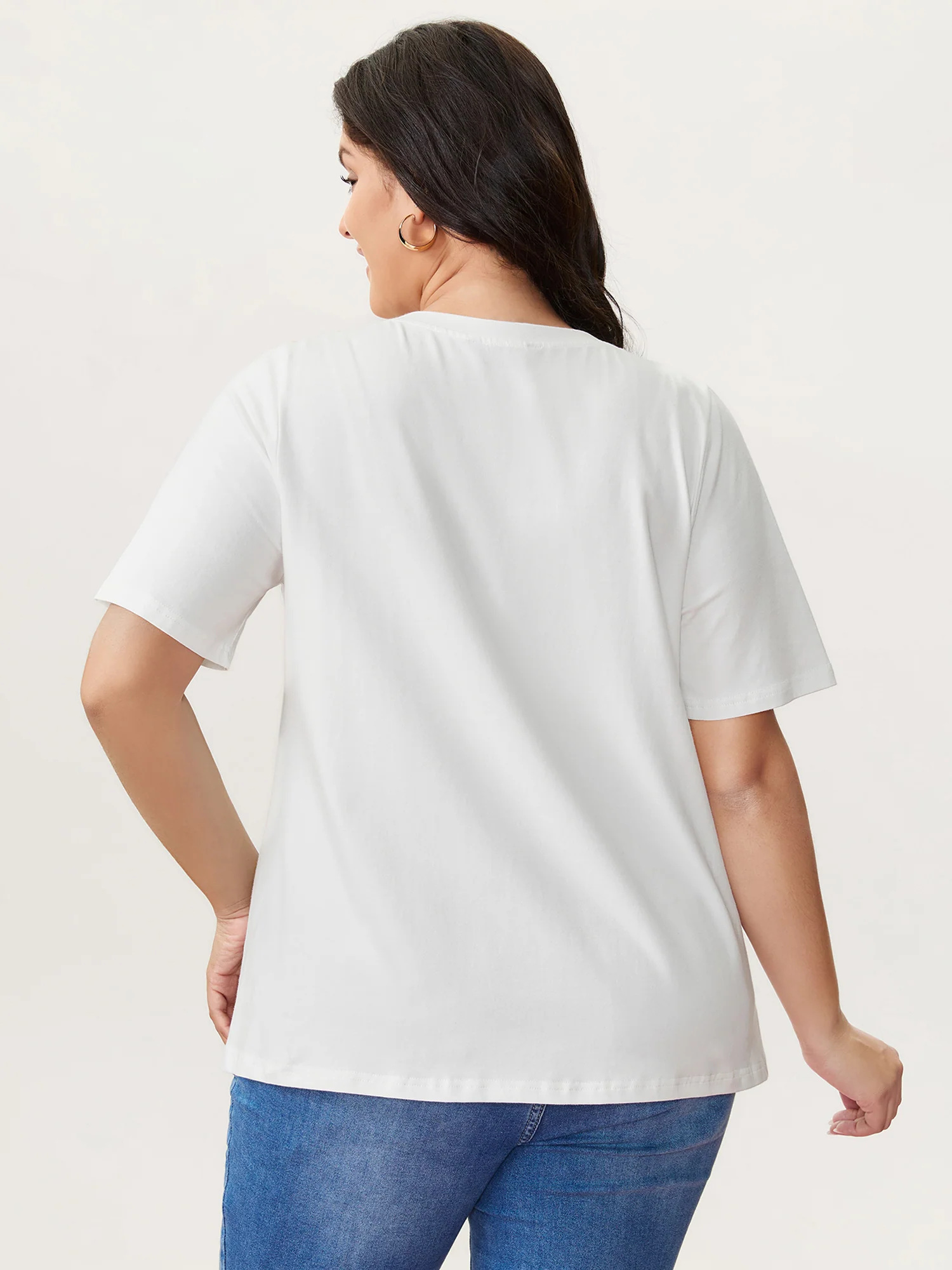 Pure Cotton Love Notes Round Neck T-Shirt - Image 4