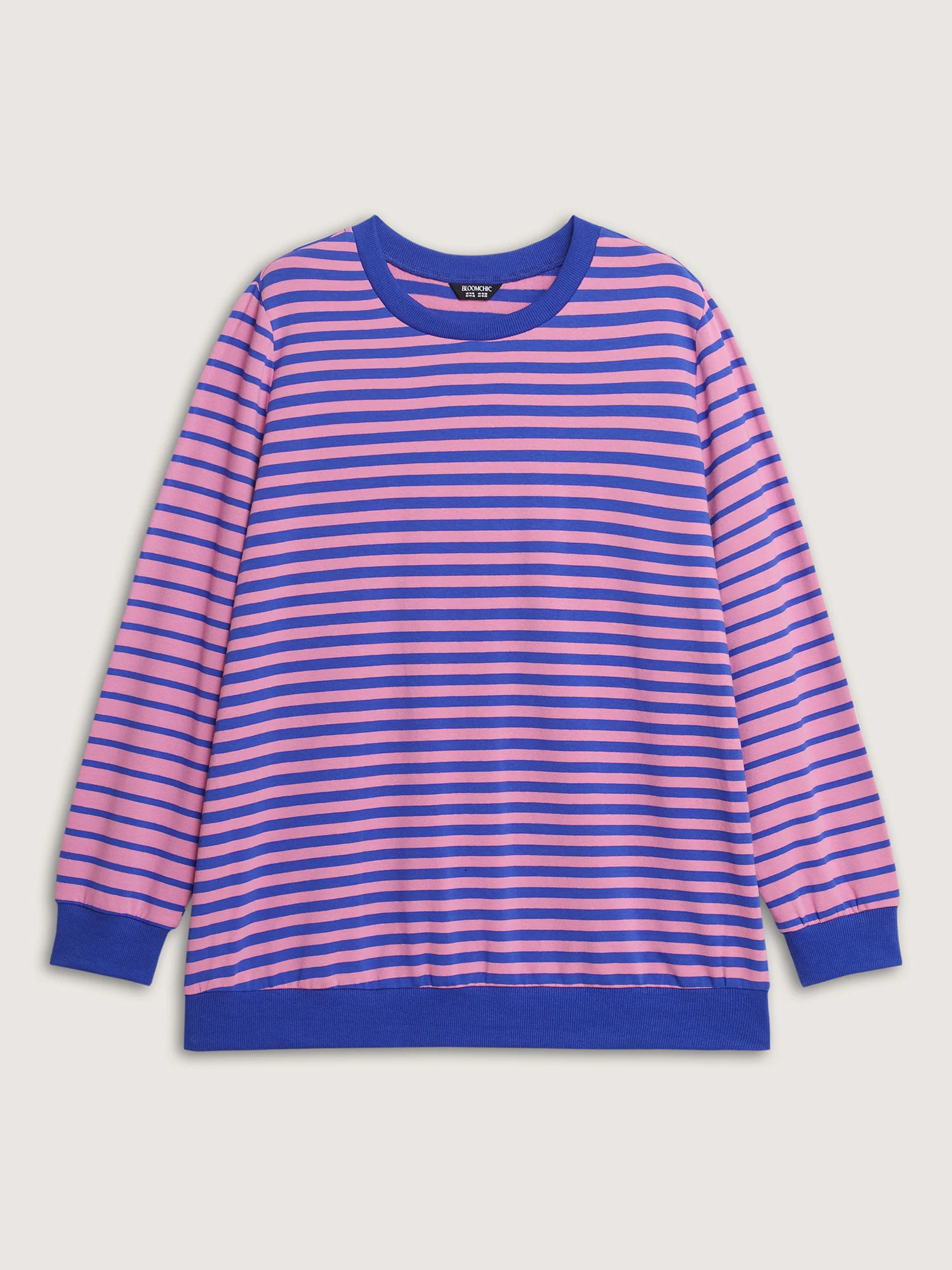 Pure Cotton Multicolor Stripe Sweatshirt - Image 5