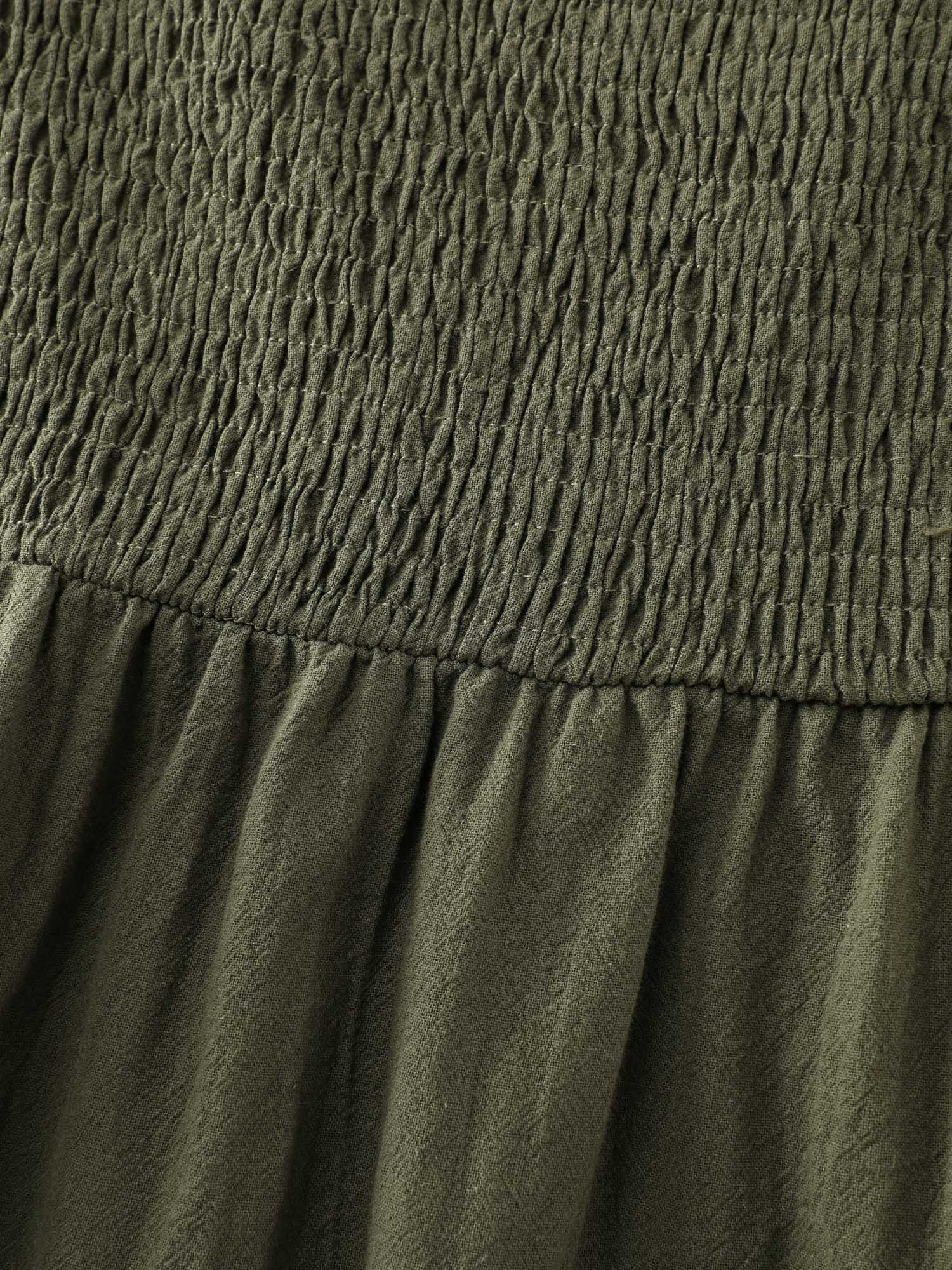 Pure Cotton Off-Shoulder Midi Dress - Image 6