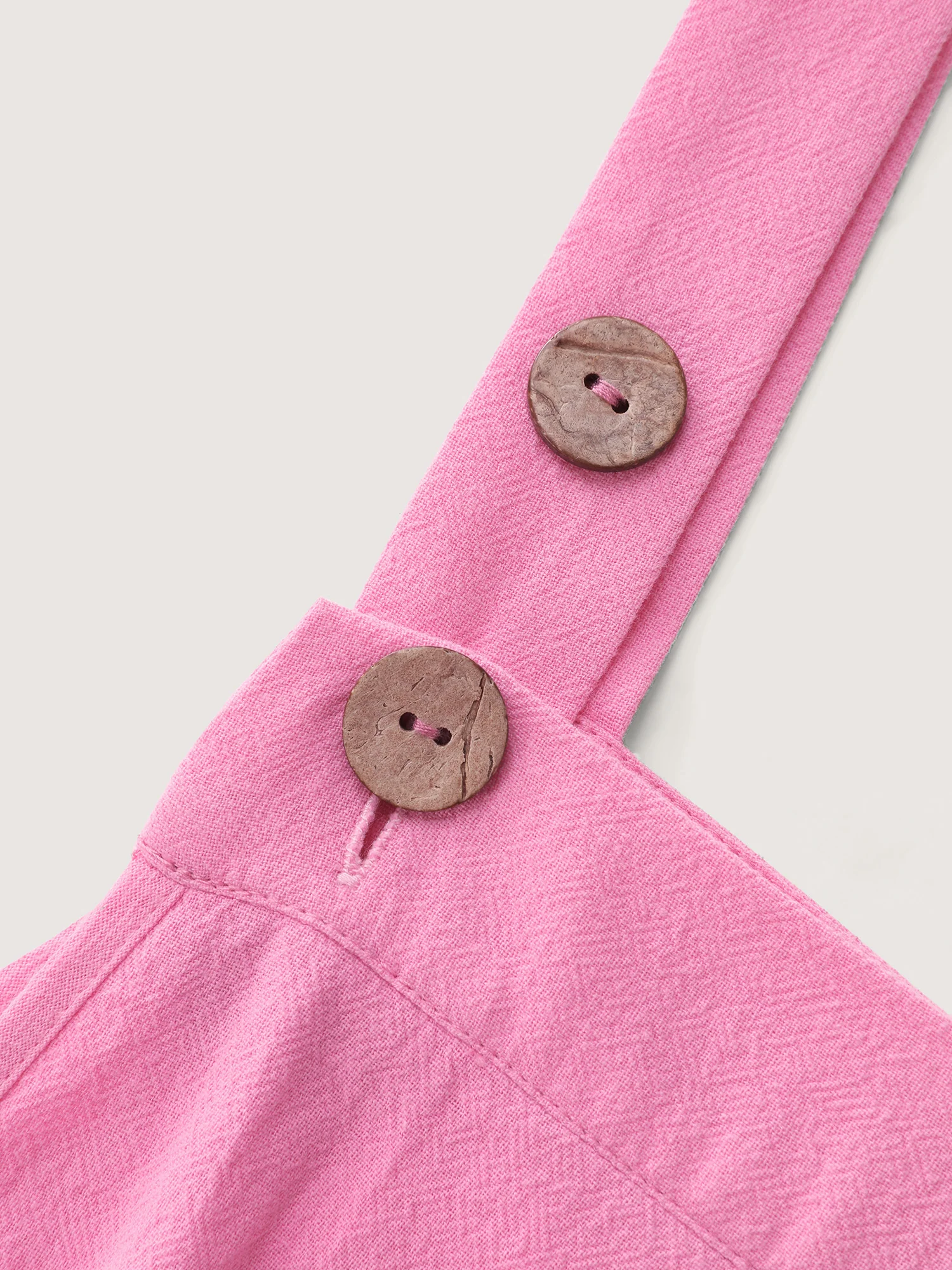 Pure Cotton Plain Adjustable Overall Jumpsuit - Image 6