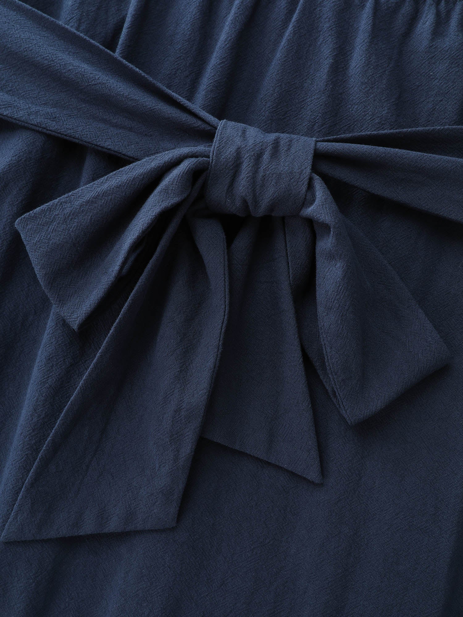 Pure Cotton Pleated Adjustable Midi Dress - Image 6
