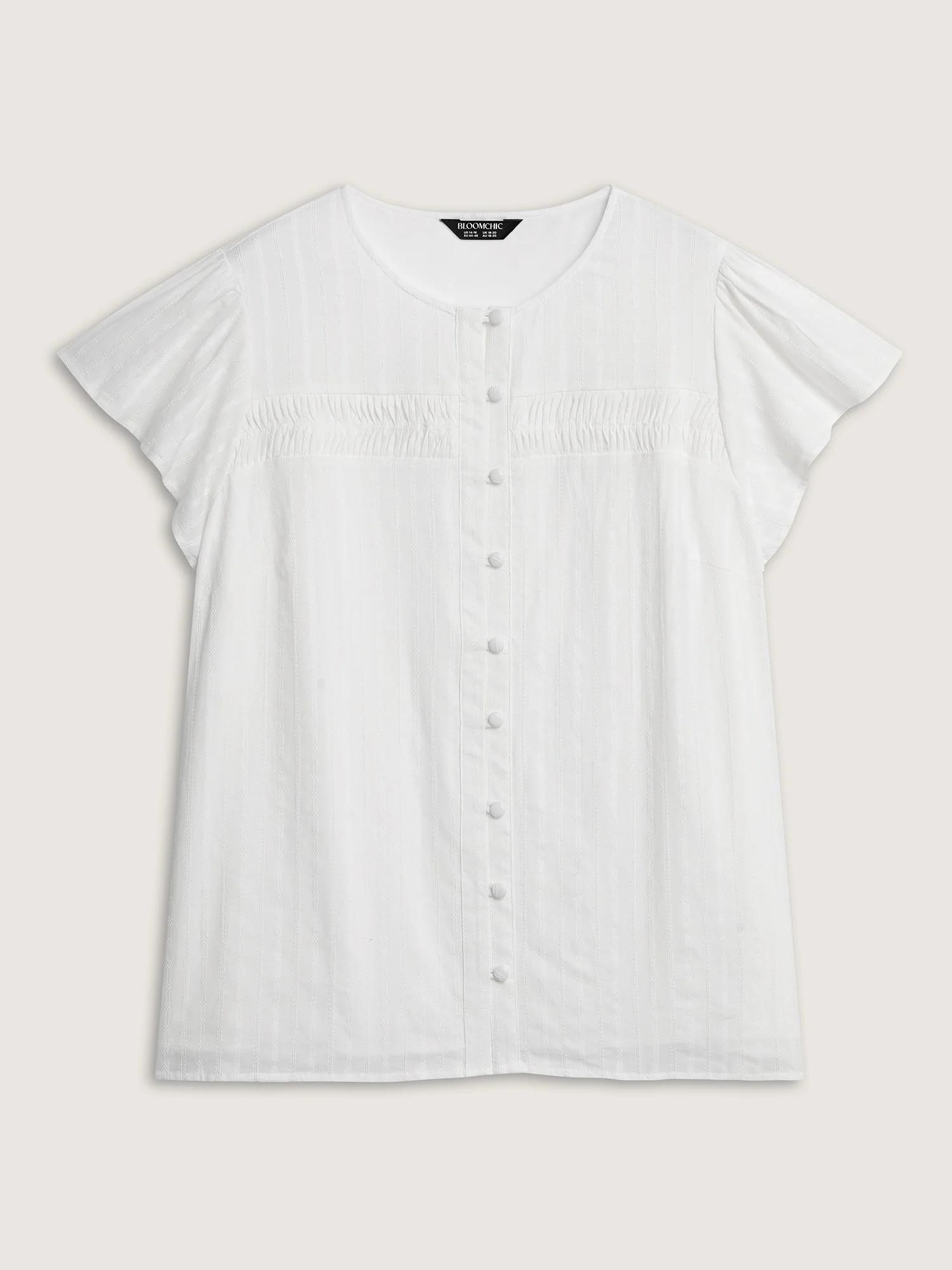 Pure Cotton Pleated Button-Down Shirt - Image 8