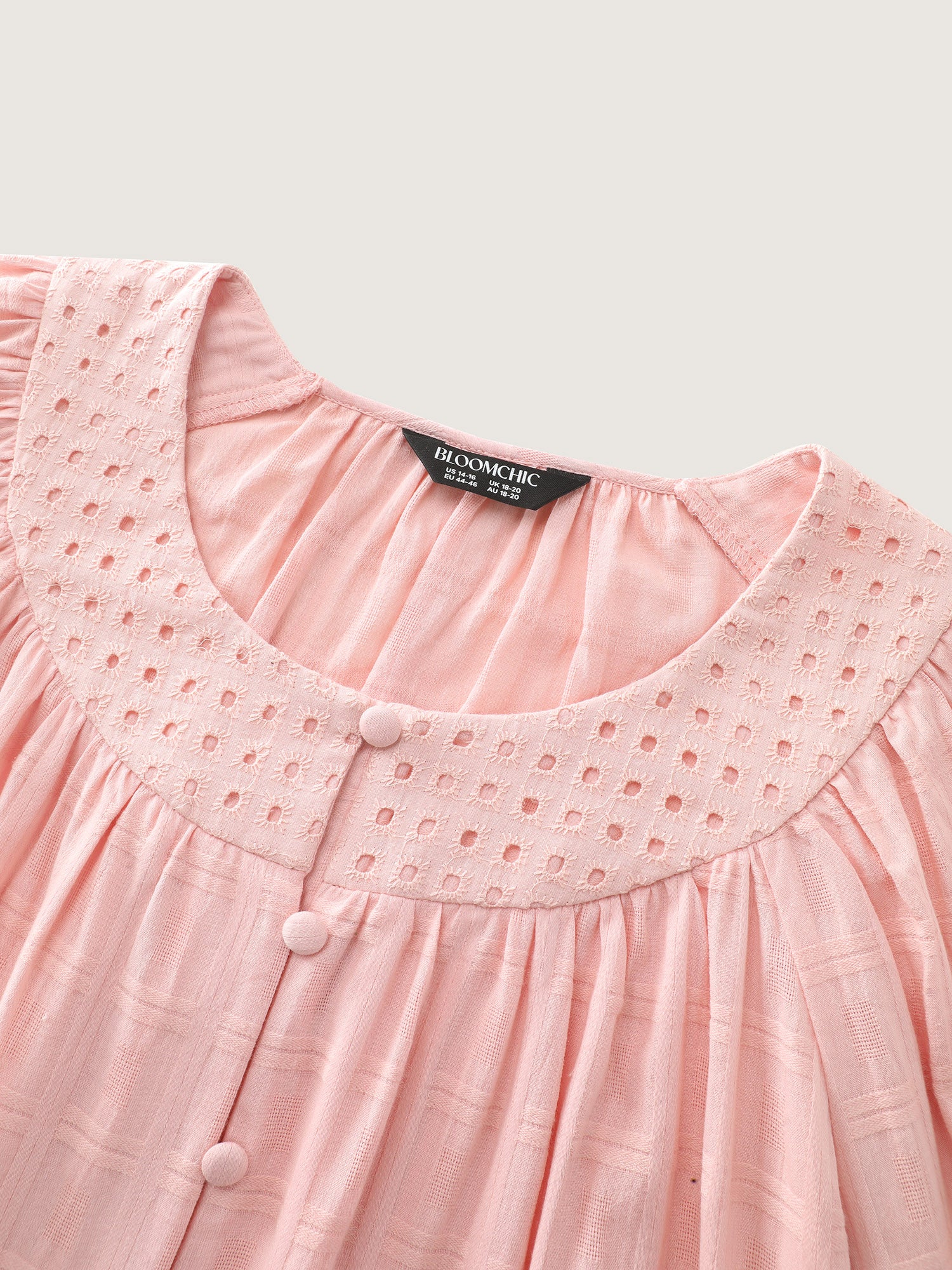 Pure Cotton Pleated Button-Down Top - Image 5