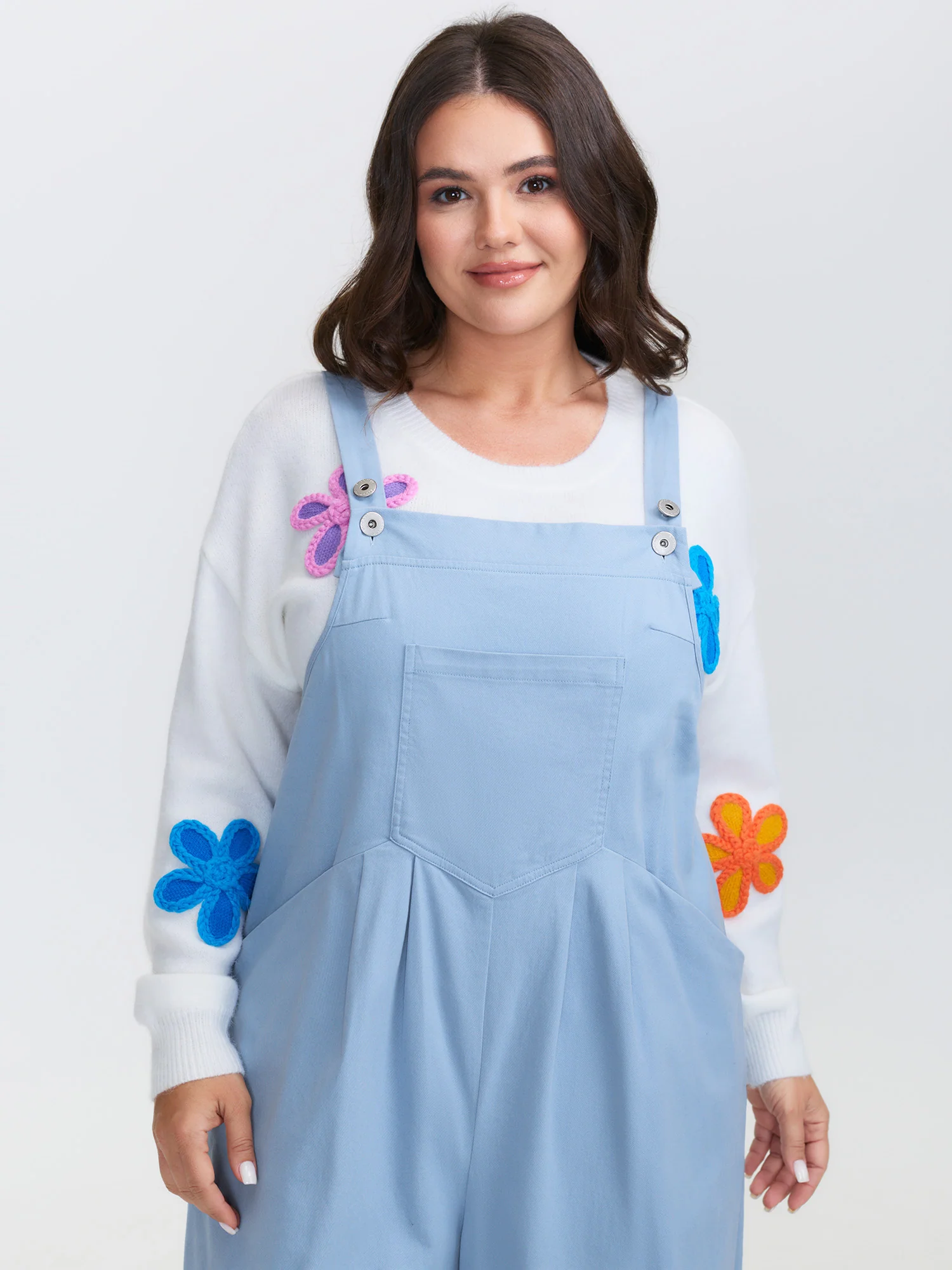 Pure Cotton Pleated Overall Jumpsuit - Image 2