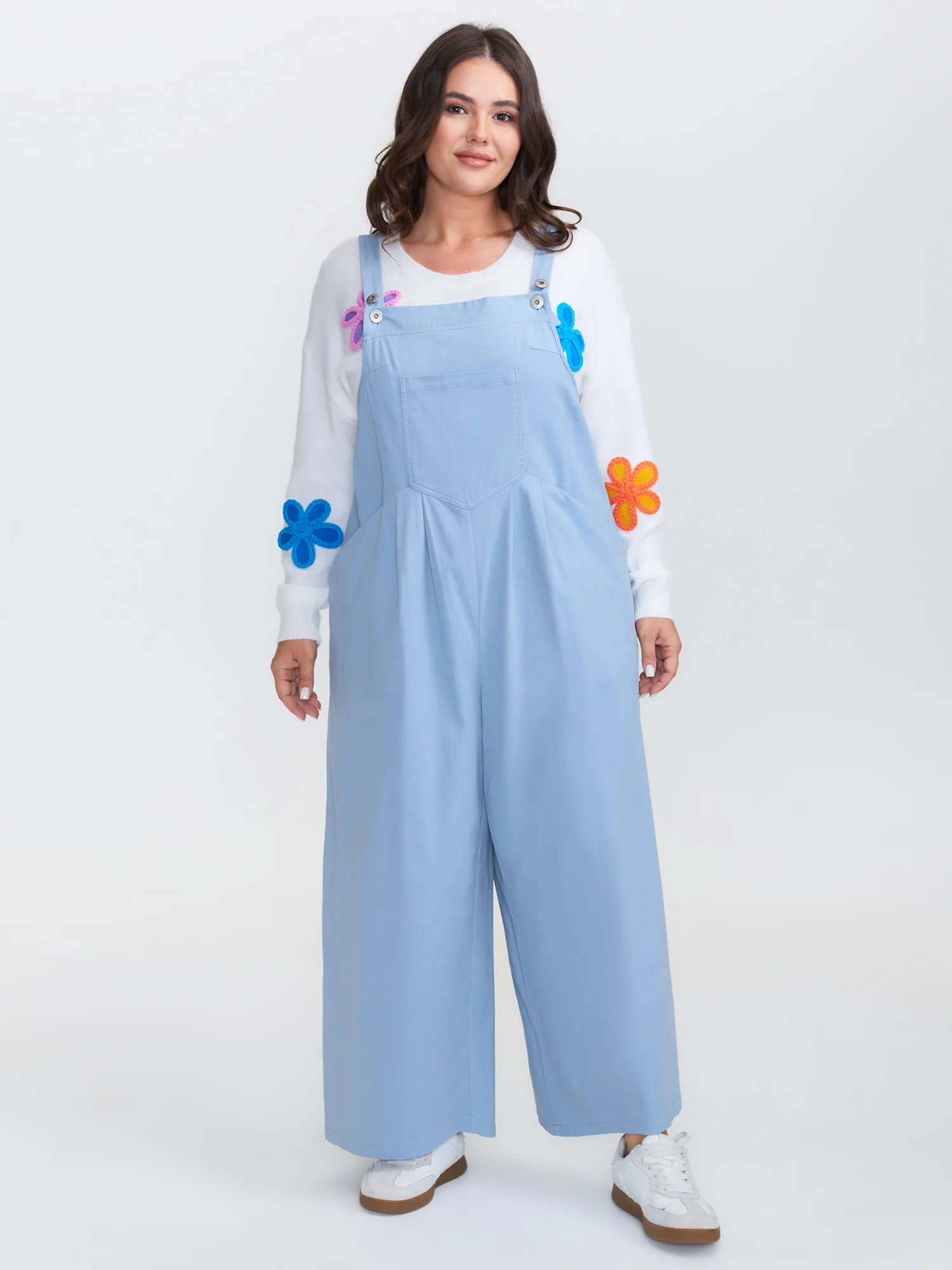 Pure Cotton Pleated Overall Jumpsuit - Image 3