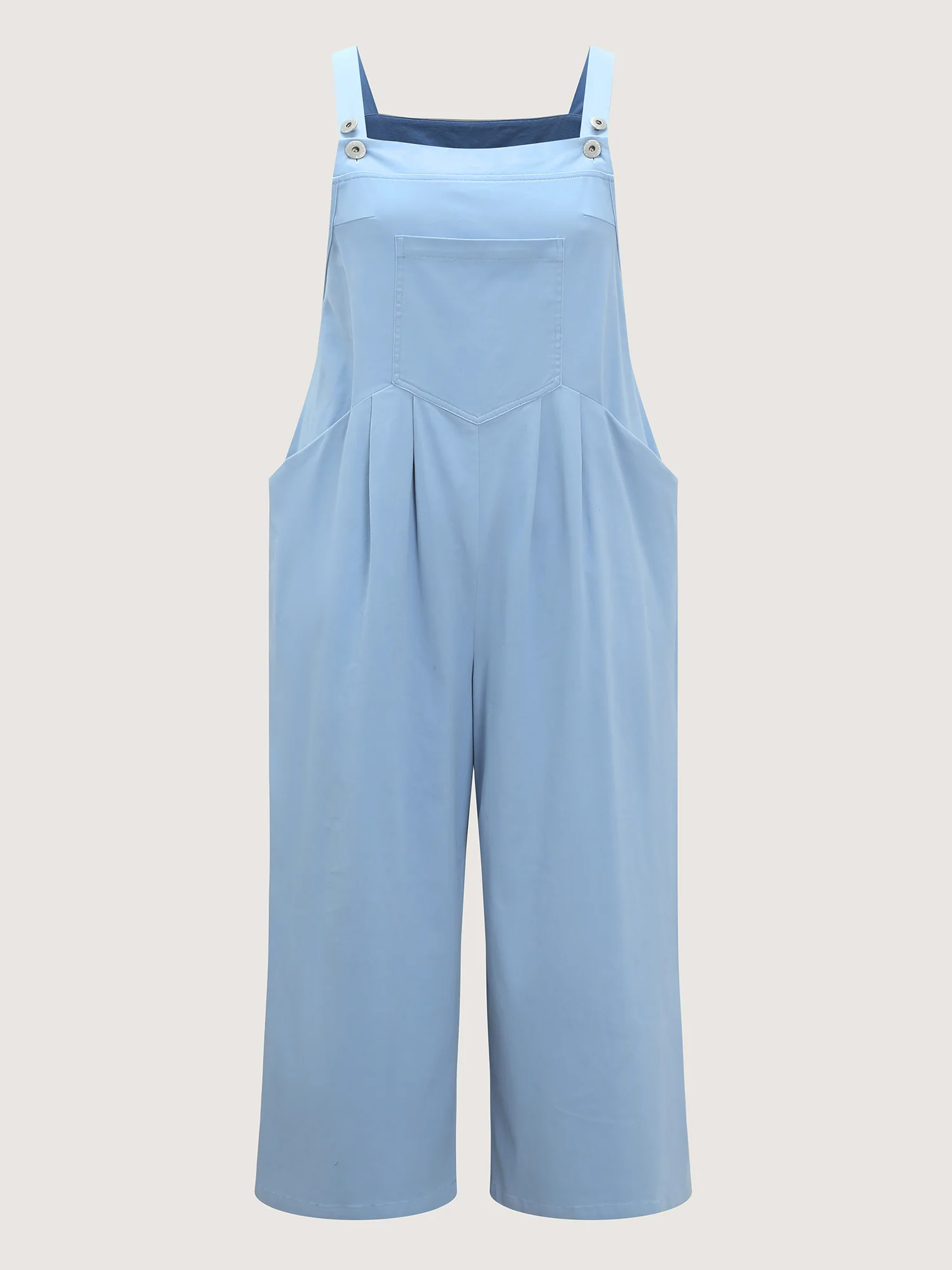 Pure Cotton Pleated Overall Jumpsuit - Image 7