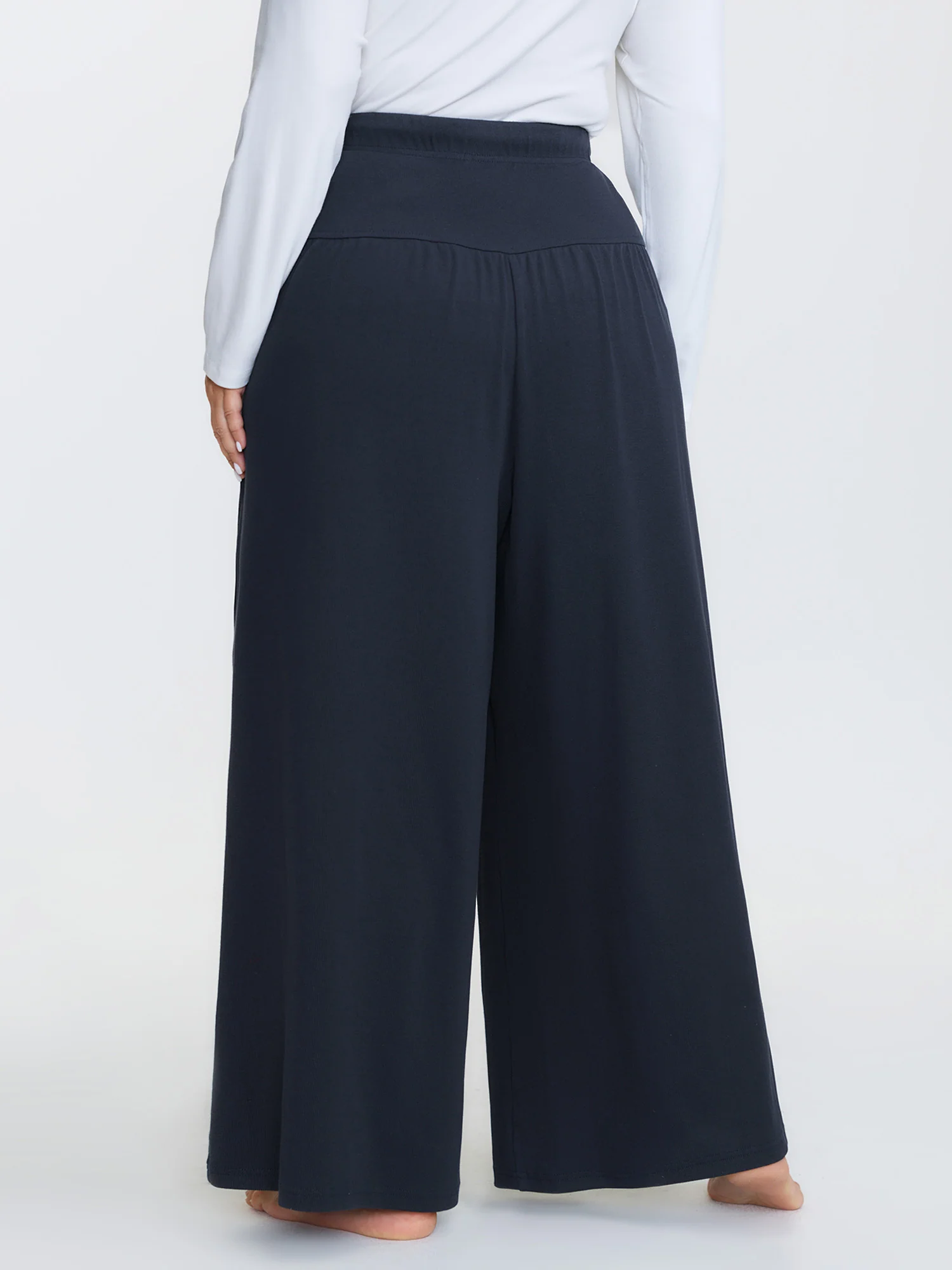 Pure Cotton Pleated Pockets Lounge Bottoms - Image 5