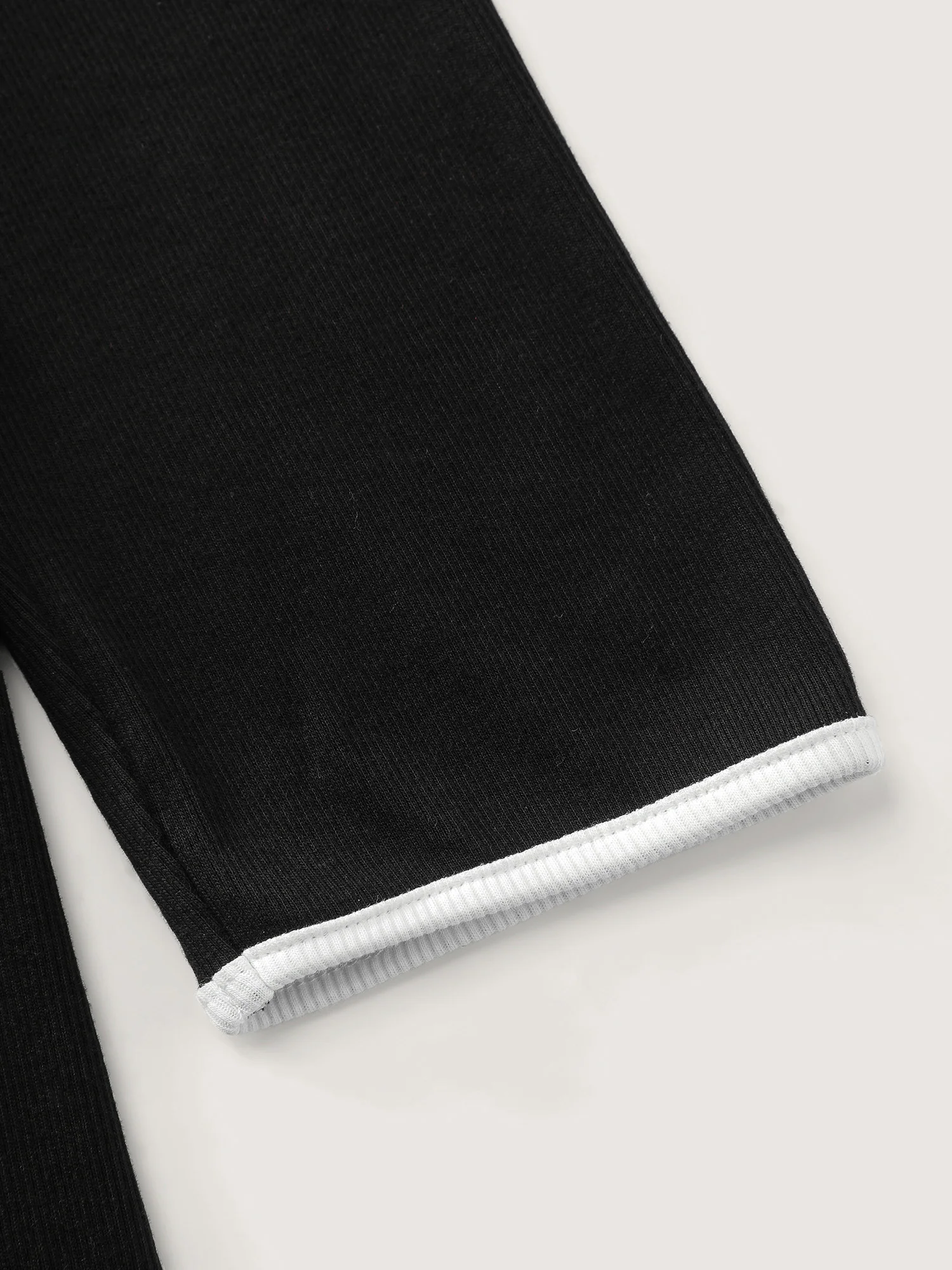 Pure Cotton Ribbed Solid T-Shirt - Image 7