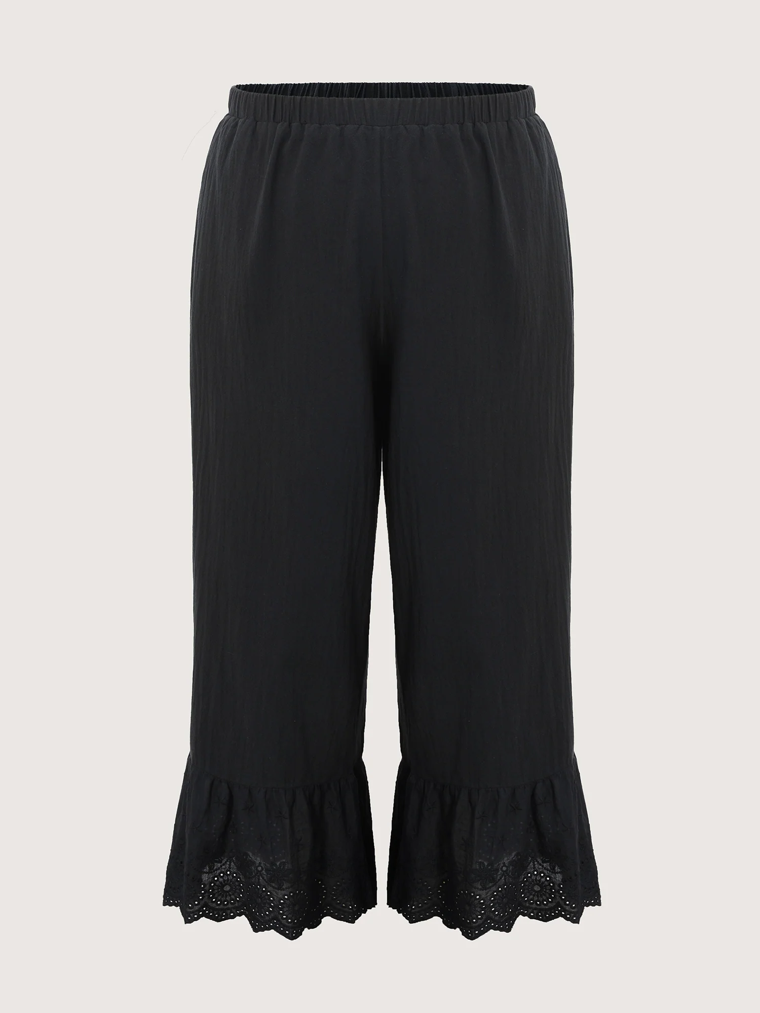 Pure Cotton Ruffled Hem Lounge Bottoms - Image 8