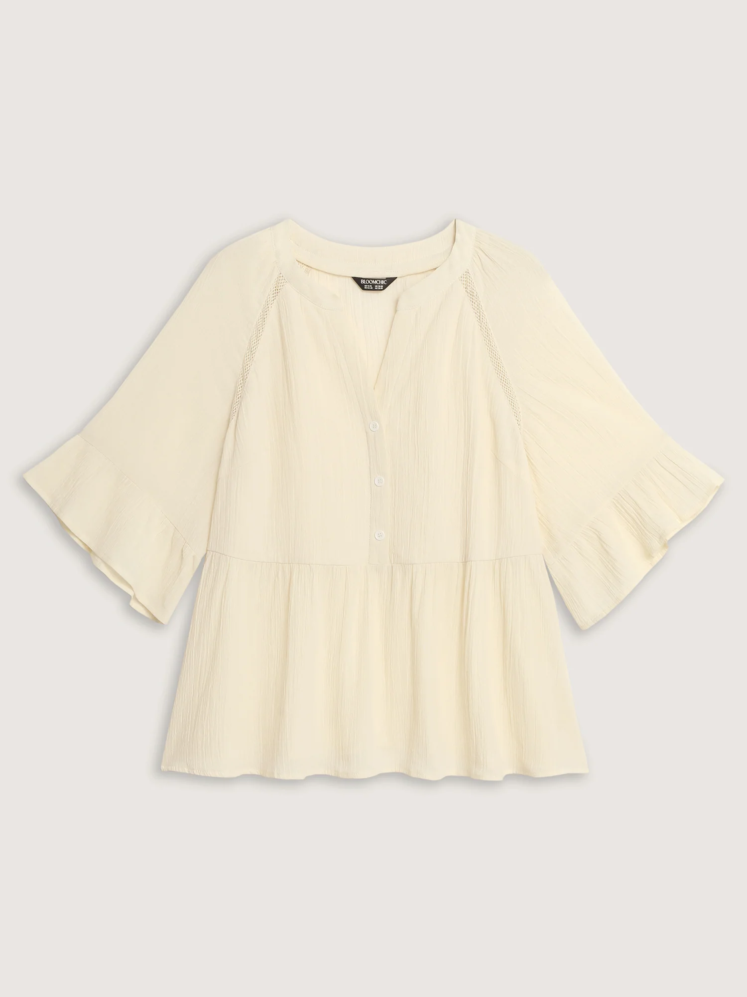 Pure Cotton Ruffled Lace Blouse - Image 7
