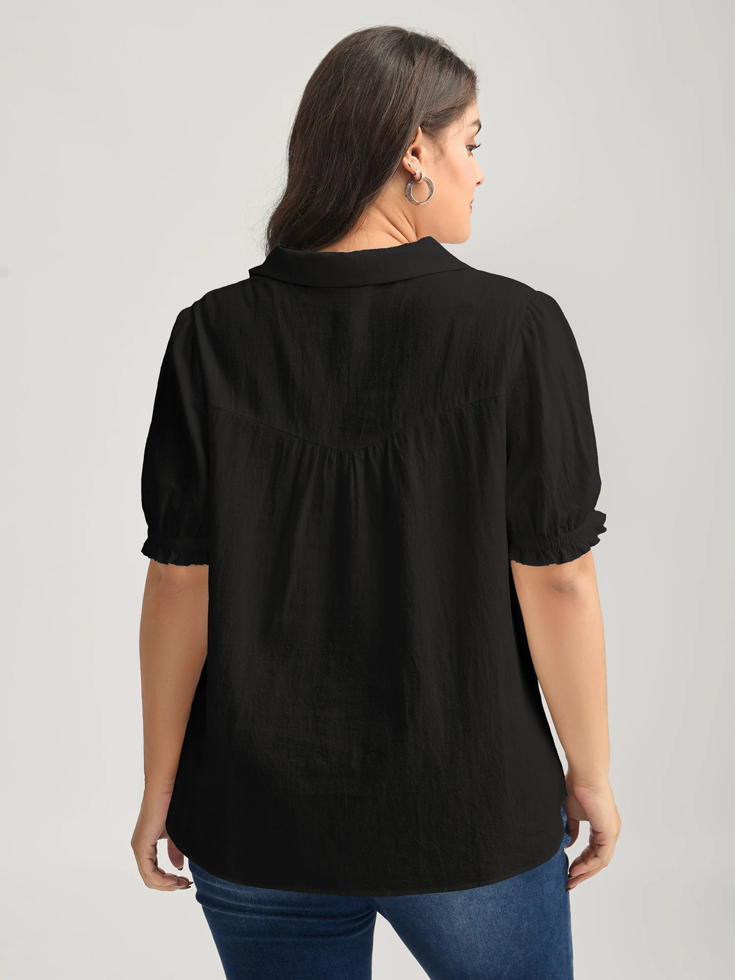 Pure Cotton Ruffled Puffy Sleeve Blouse - Image 28