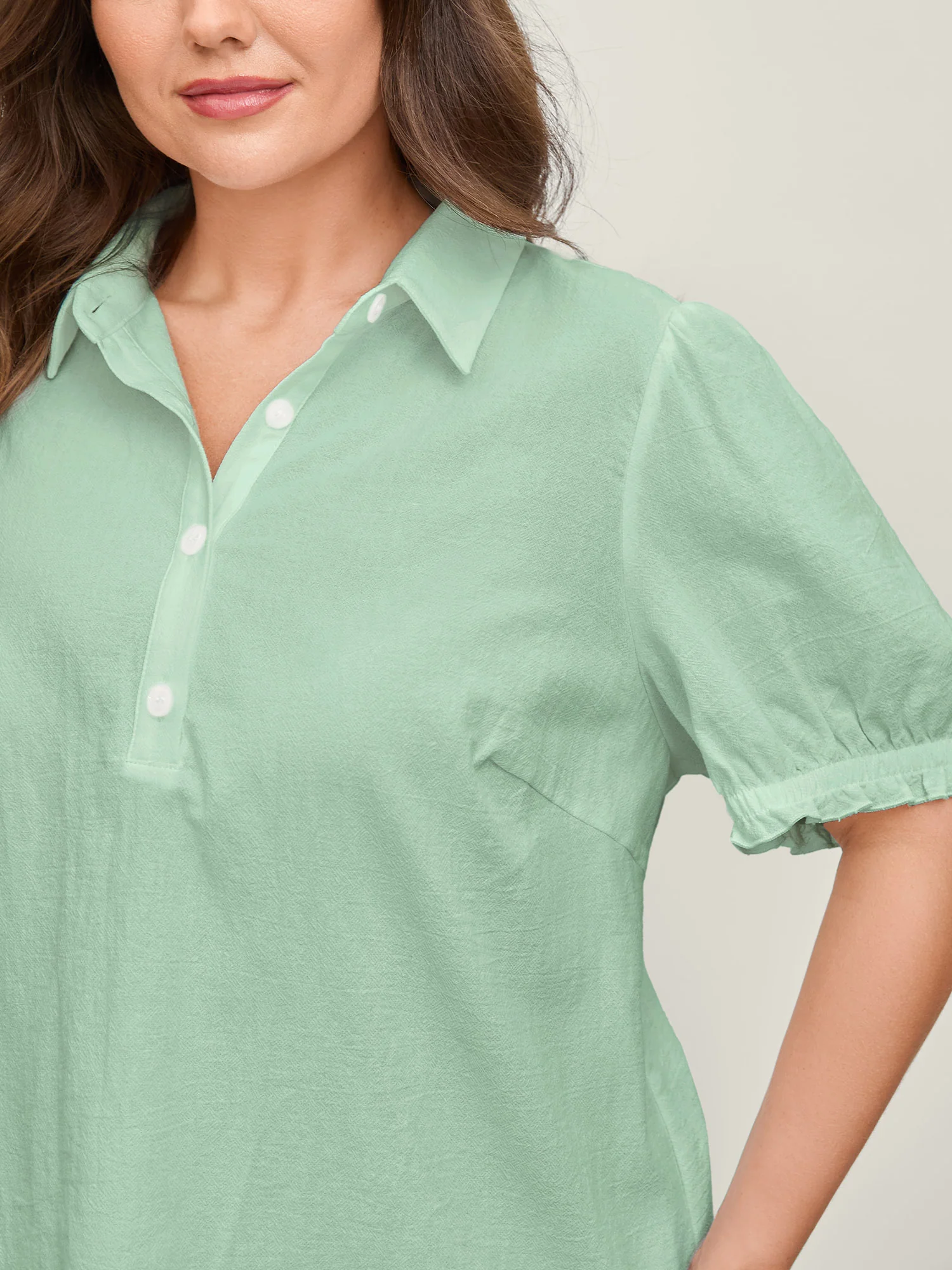 Pure Cotton Ruffled Puffy Sleeve Blouse - Image 31