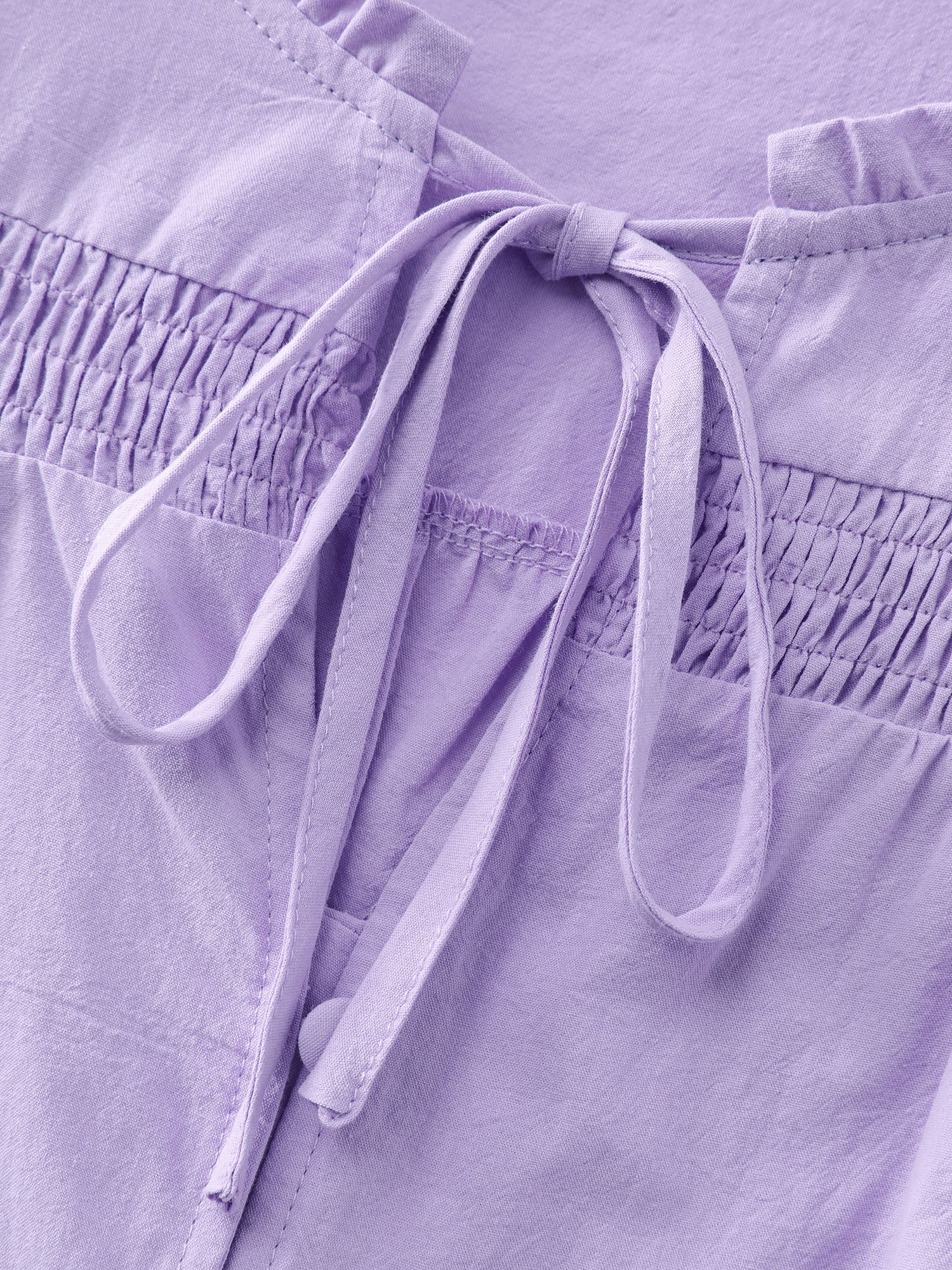 Pure Cotton Shirred Button Down Shirt - Image 5