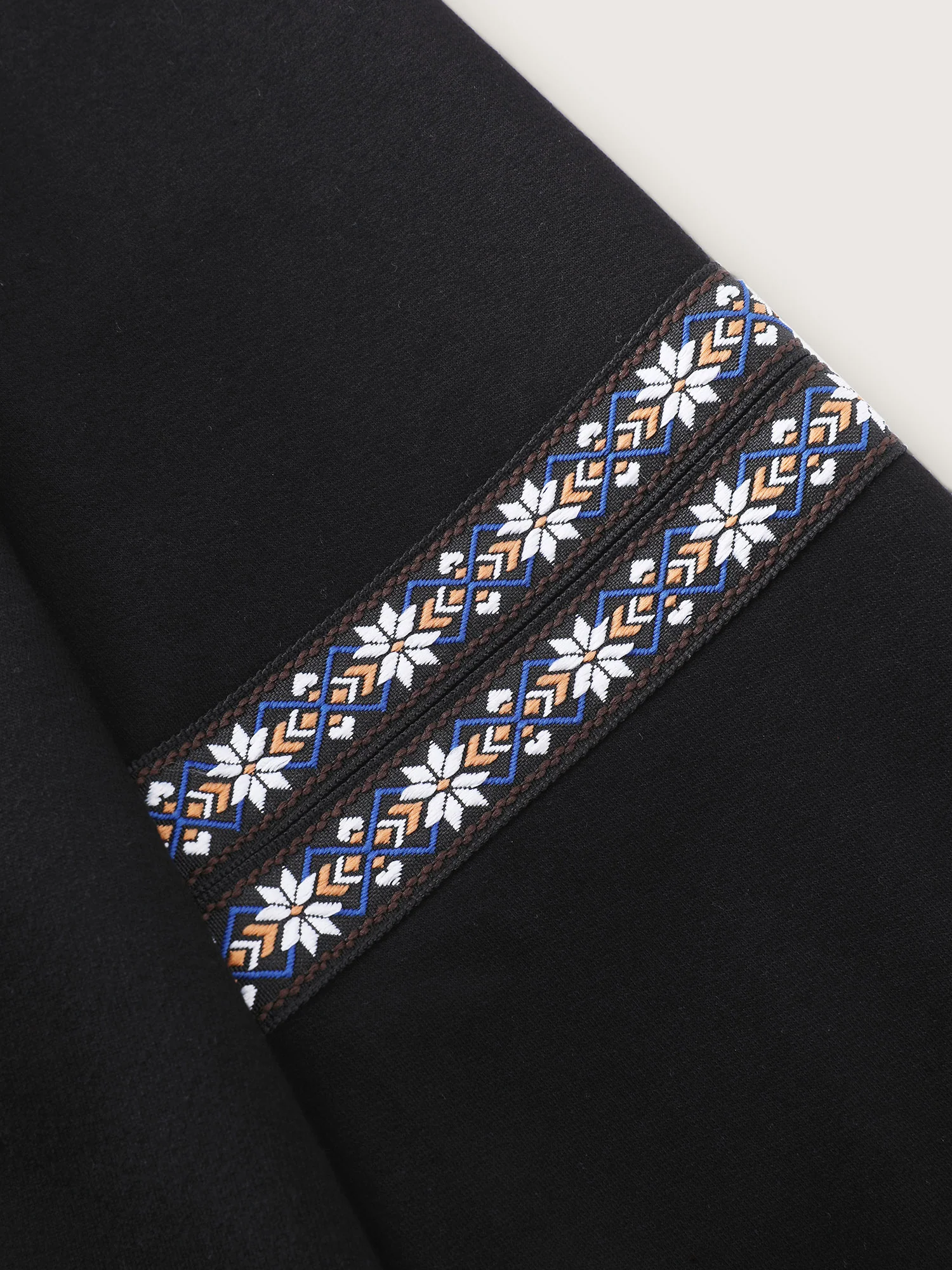 Pure Cotton Stretchy Boho Detail Hoodie - Image 6