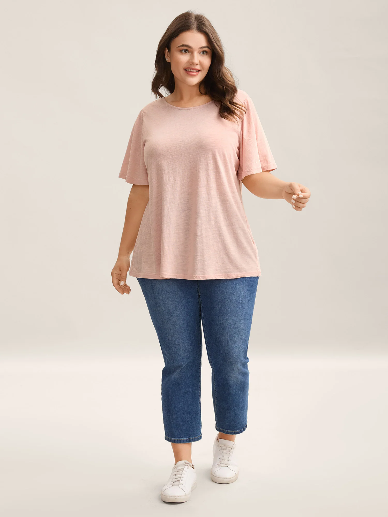 Pure Cotton Stretchy Bow Back T-Shirt - Image 3