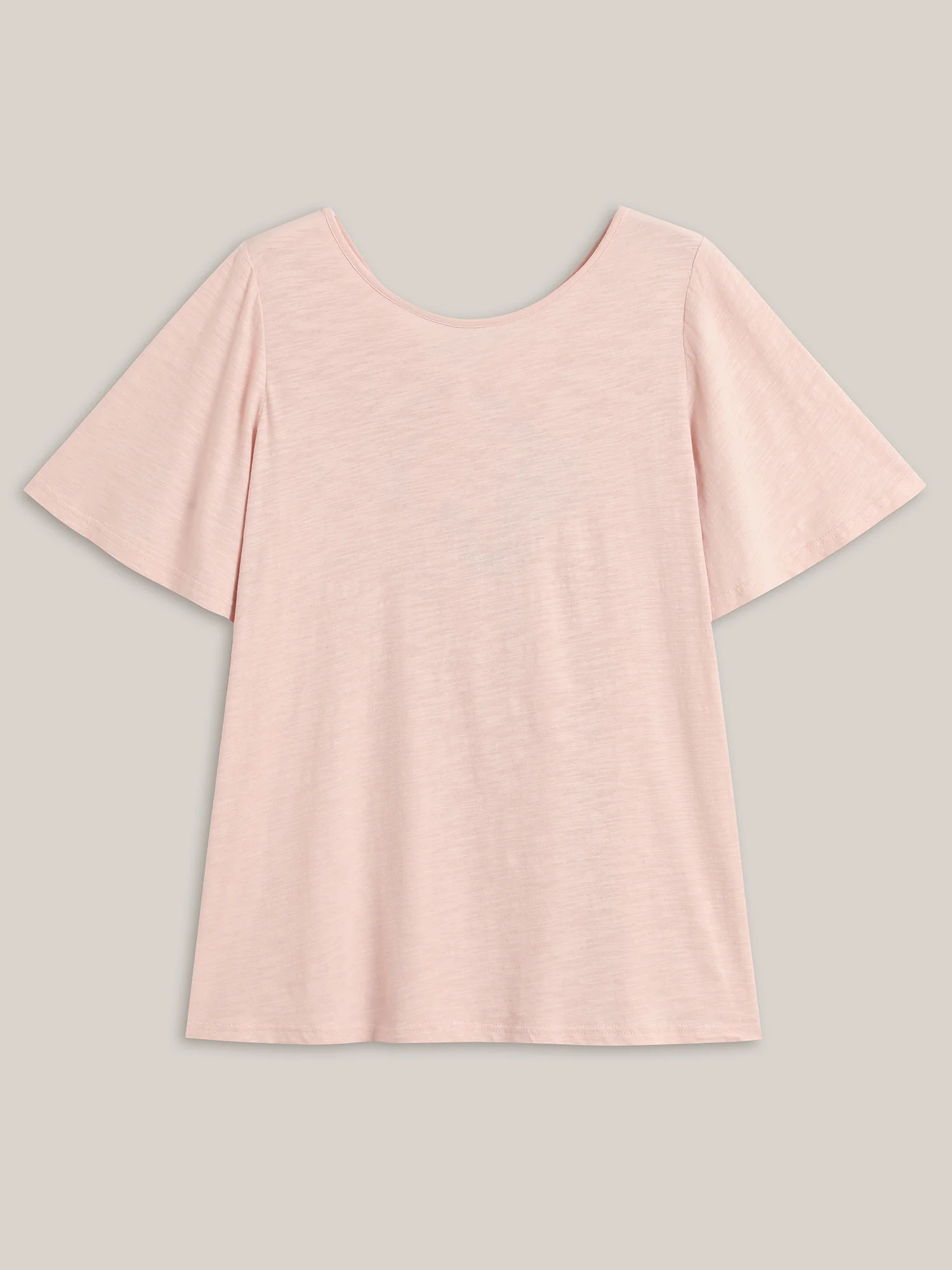 Pure Cotton Stretchy Bow Back T-Shirt - Image 6