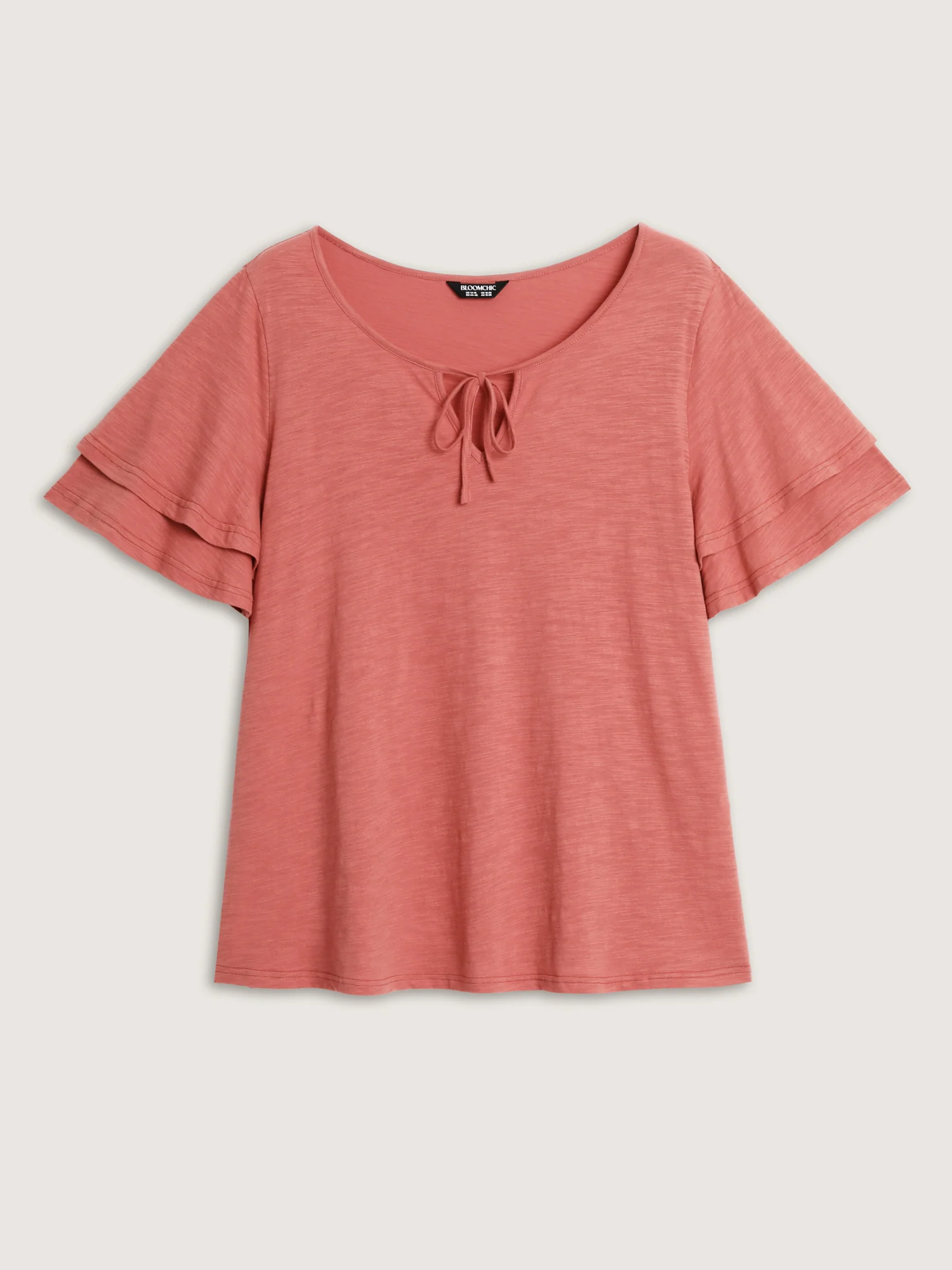 Pure Cotton Stretchy Layered Sleeve T-Shirt - Image 6