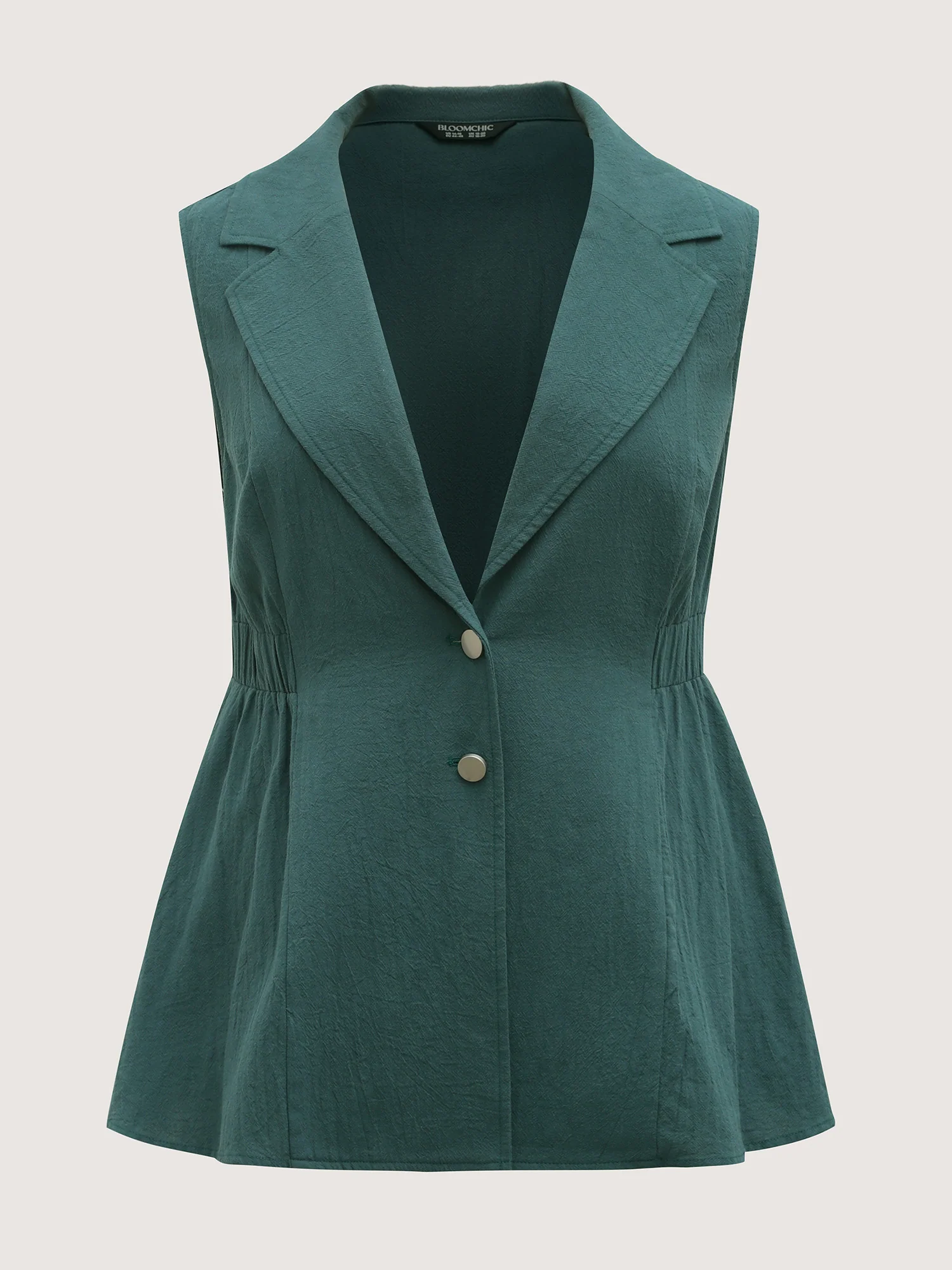 Pure Cotton Stretchy Waist Button Vest - Image 8