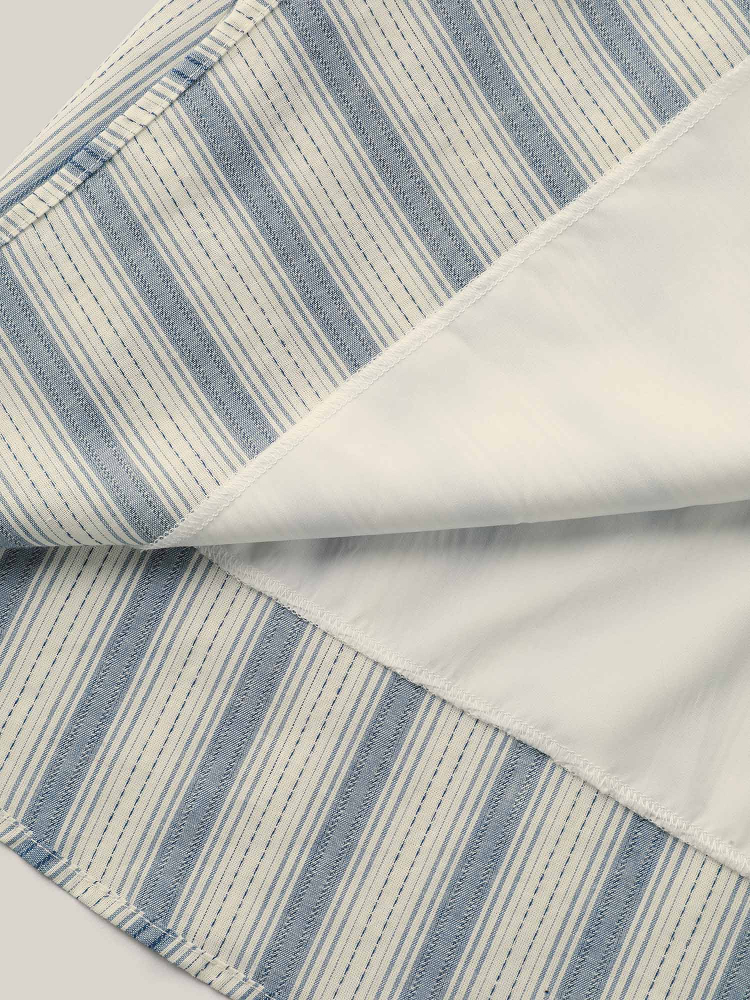 Pure Cotton Stripe Print Pockets Mini Dress - Image 6