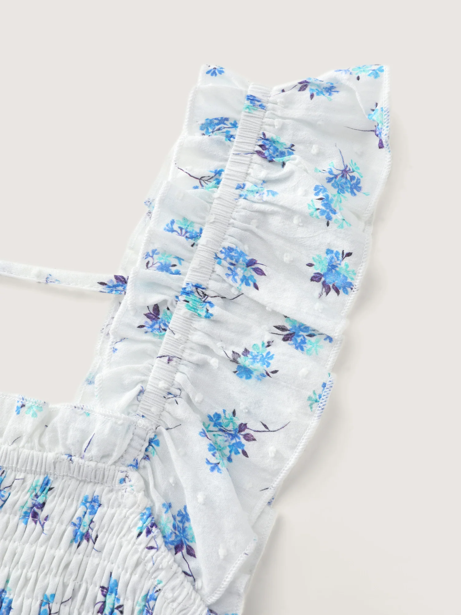 Pure Cotton Textured Floral Print Tank Top - Image 6