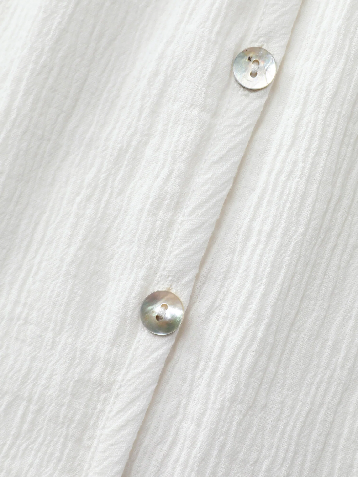 Pure Cotton Textured Lace Trim Button-Front Shirt - Image 6