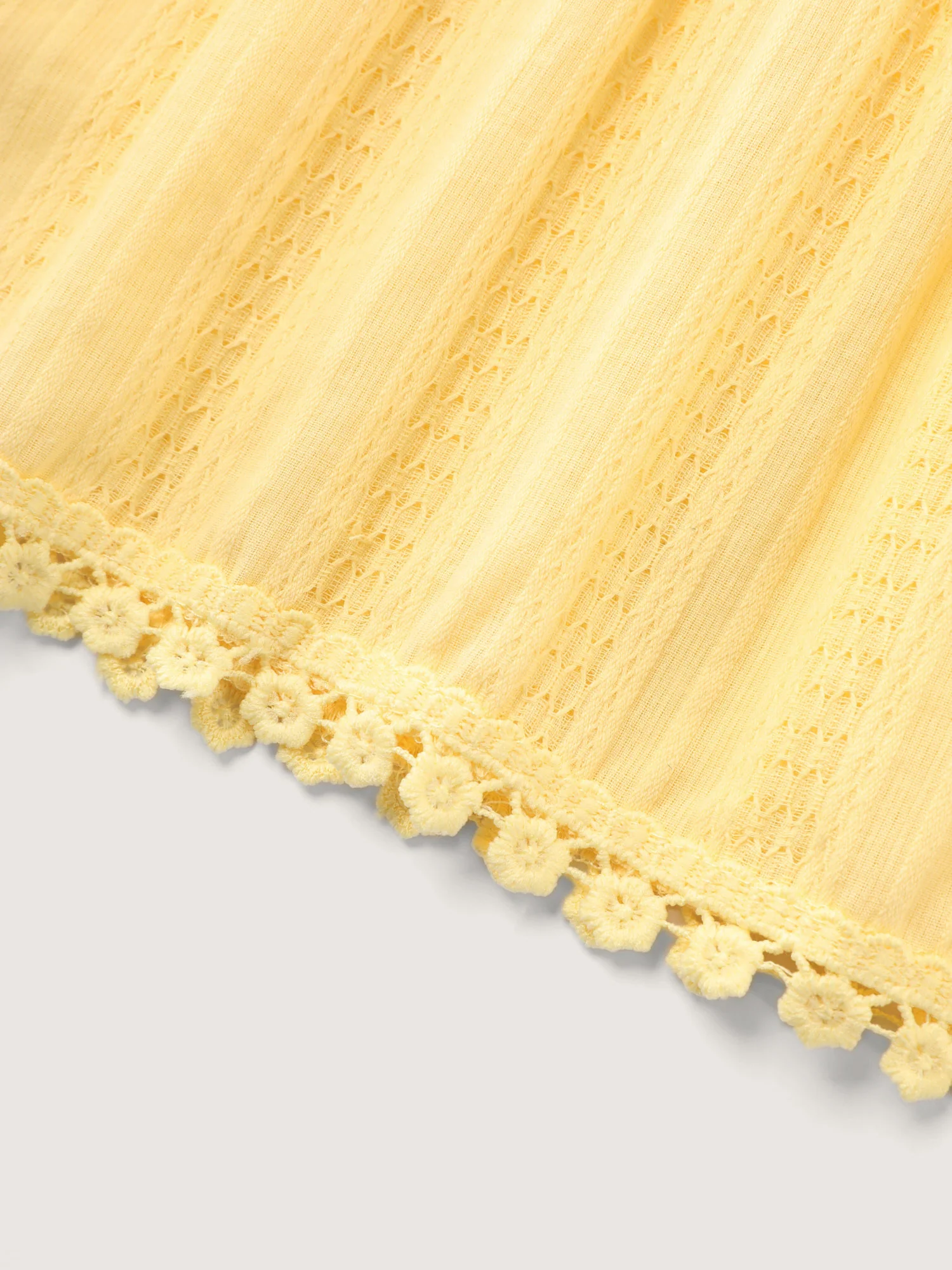 Pure Cotton Textured Tiered Tank Top - Image 6