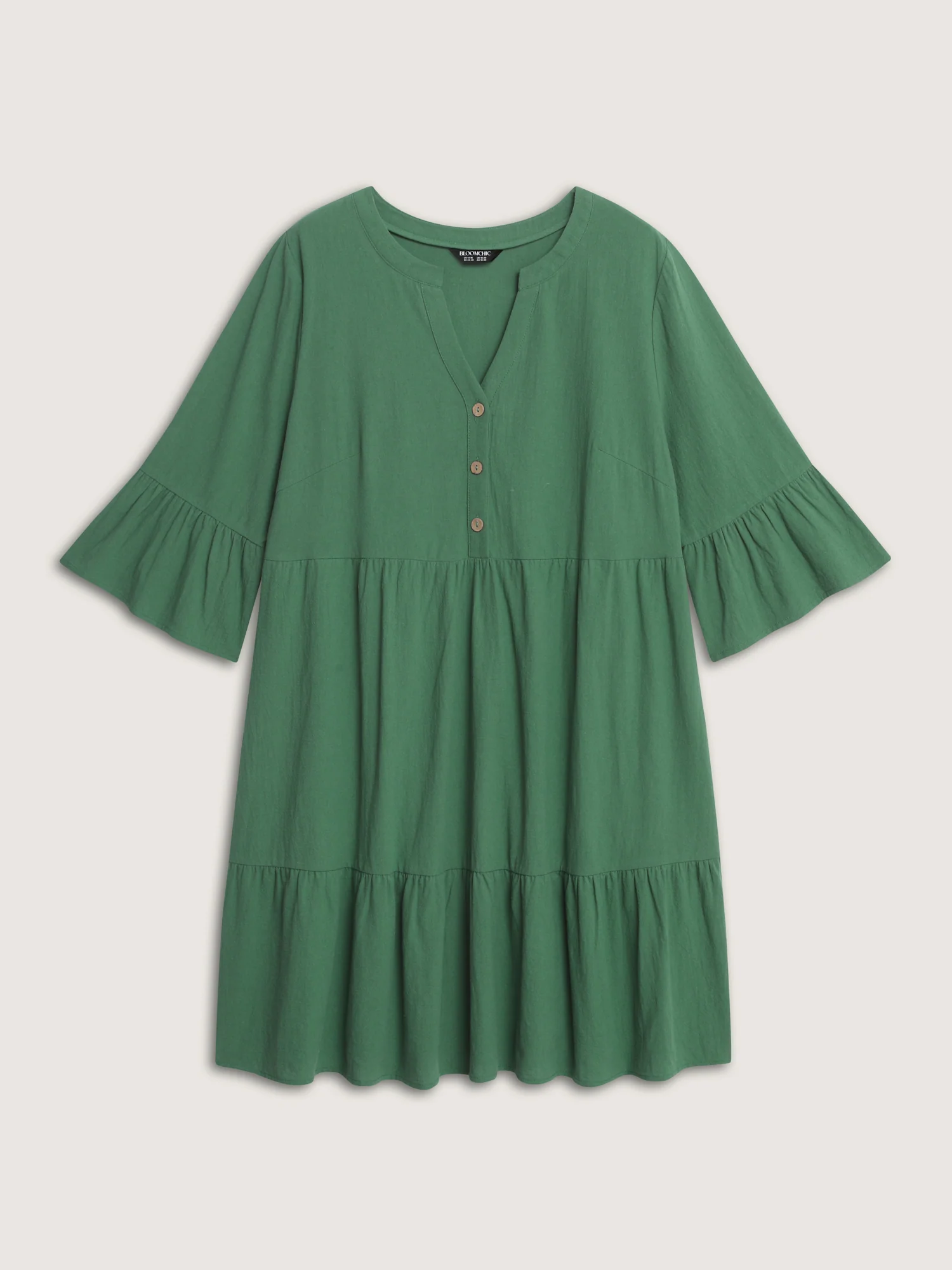 Pure Cotton Tiered Mini Dress - Image 5