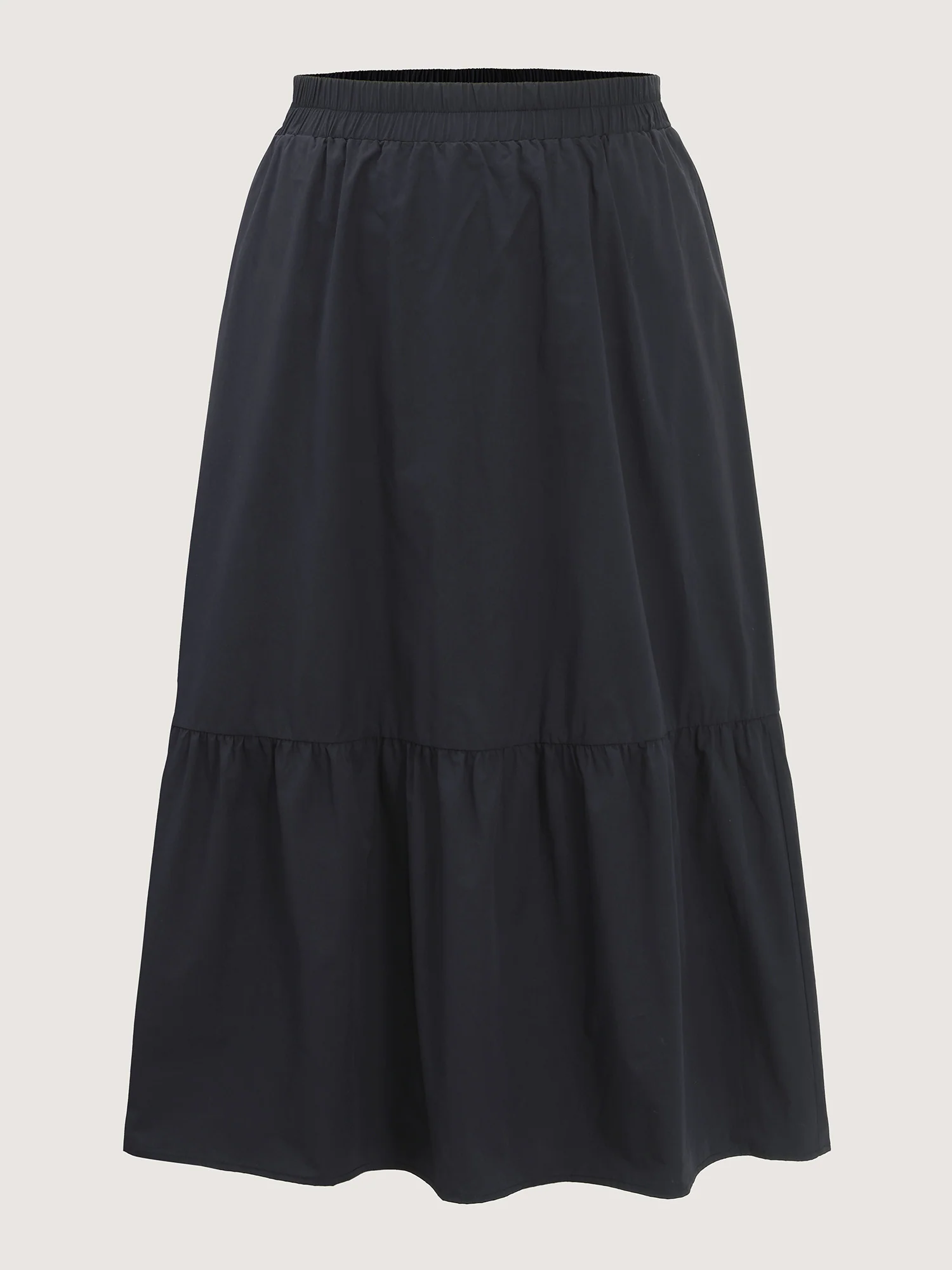 Pure Cotton Tiered Wide-Waistband Maxi Skirt - Image 8
