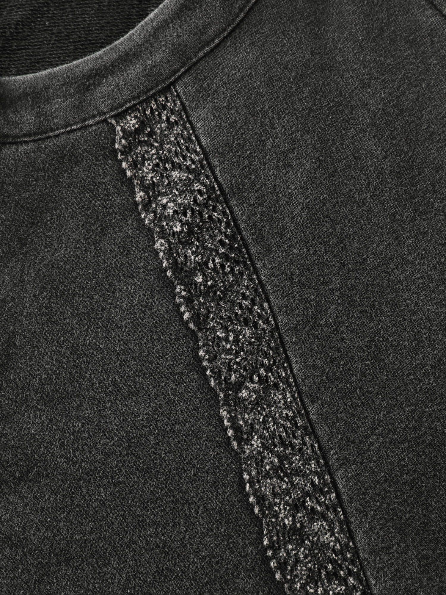 Pure Cotton Vintage Lace Trim Sweatshirt - Image 7
