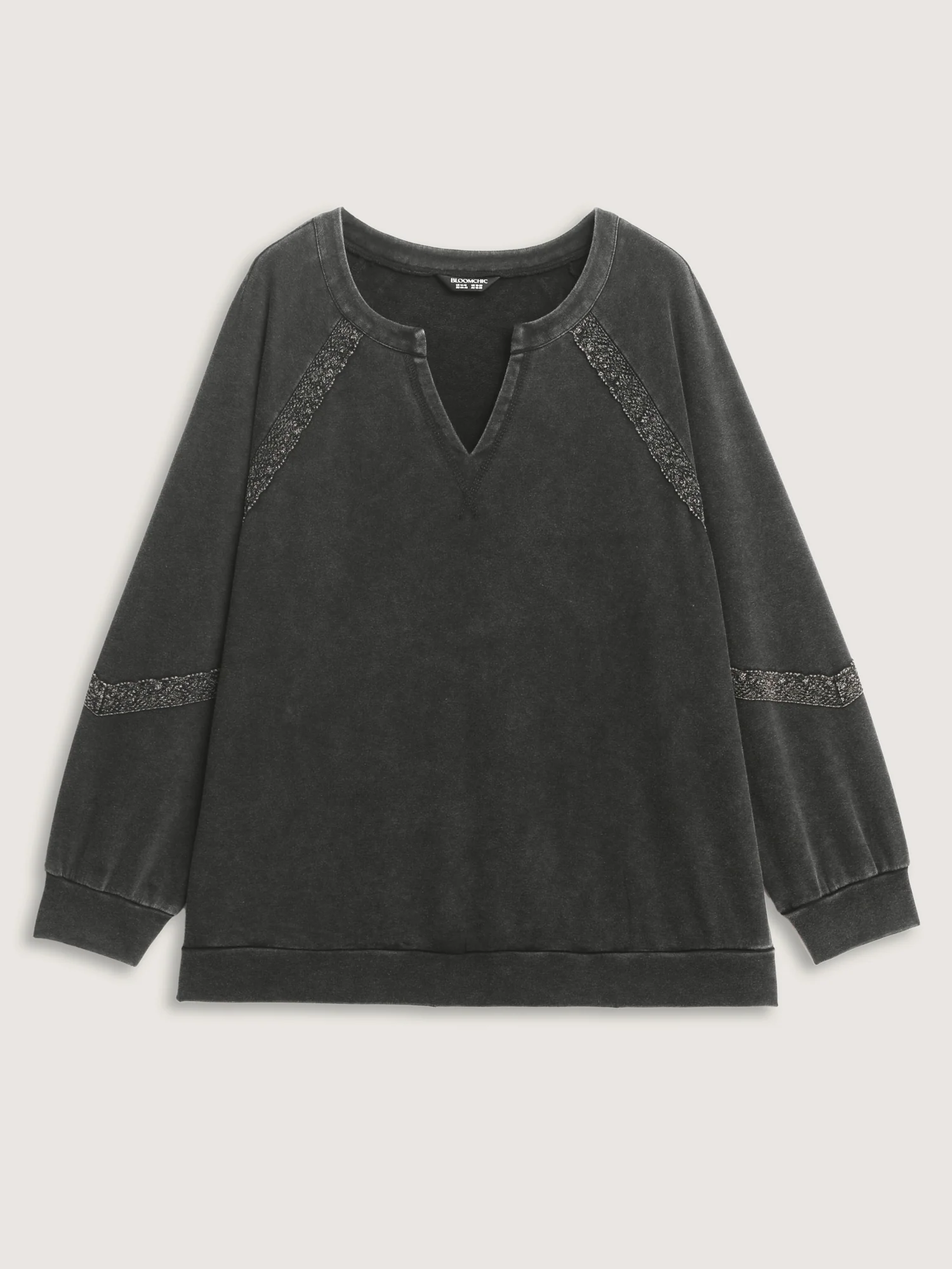 Pure Cotton Vintage Lace Trim Sweatshirt - Image 9