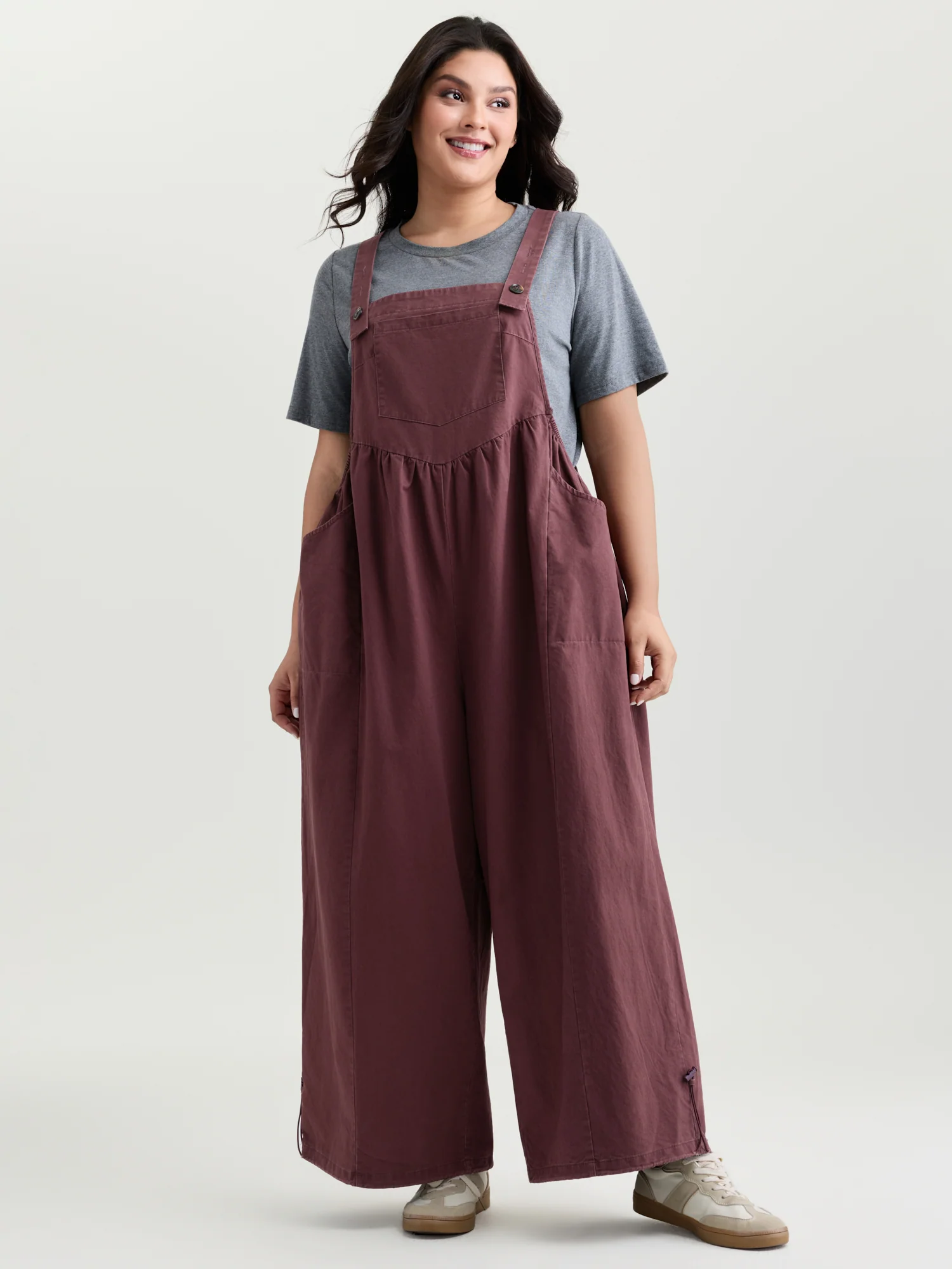 Pure Cotton Washed Distressed Adjustable Overall Jumpsuit - Image 3