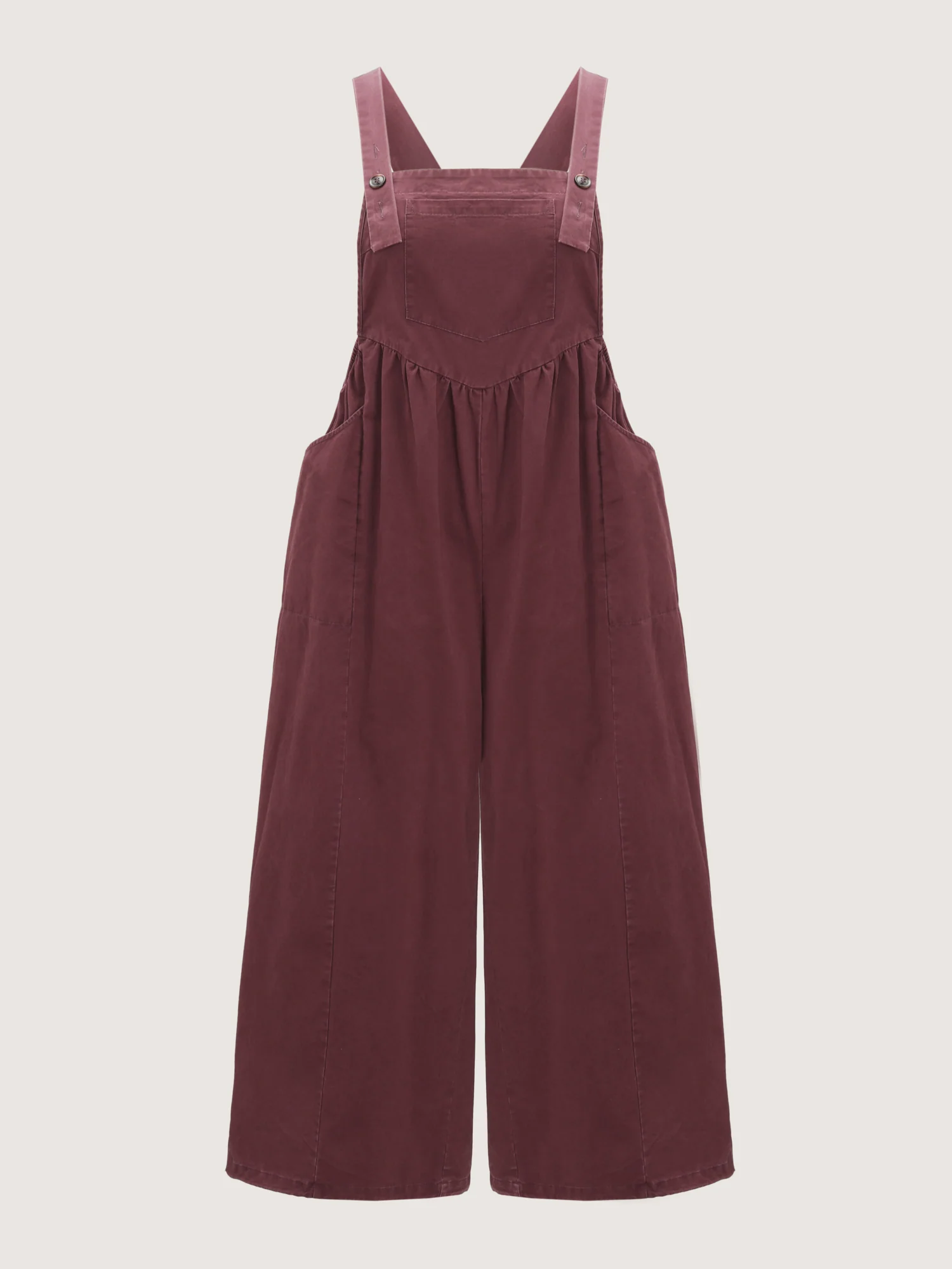 Pure Cotton Washed Distressed Adjustable Overall Jumpsuit - Image 7