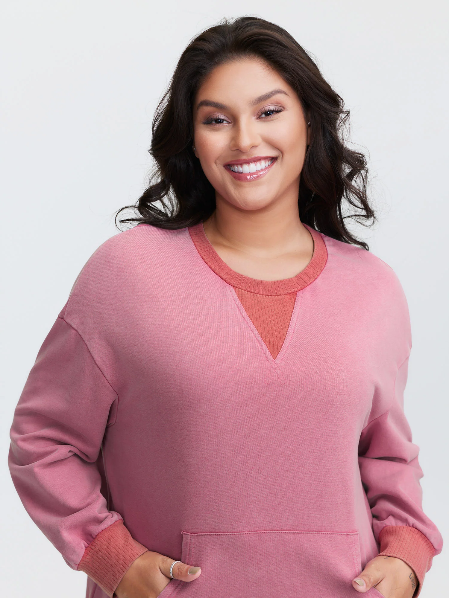 Pure Cotton Washed Distressed Pocket Sweatshirt - Image 3
