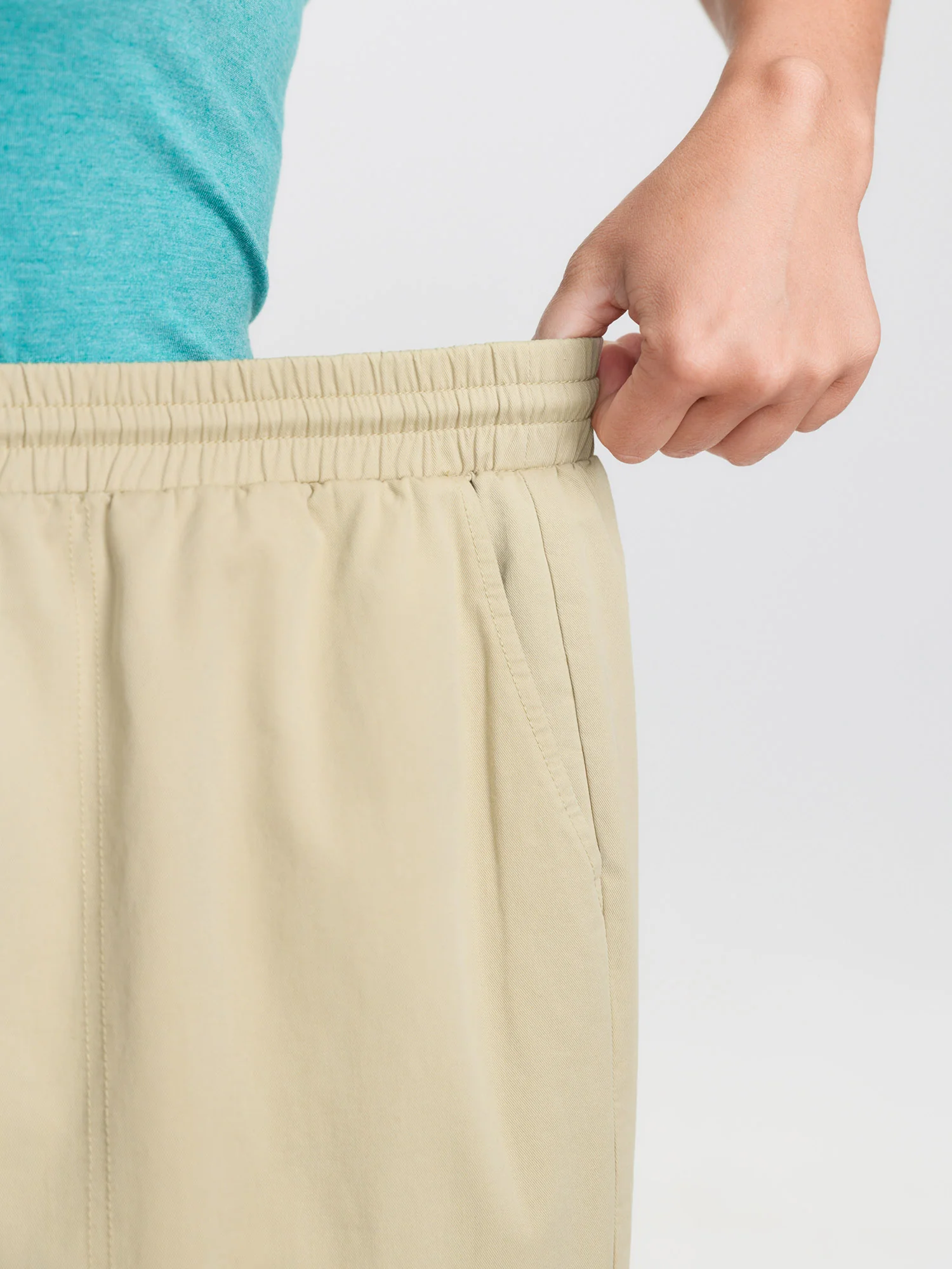 Pure Cotton Washed Drawstring Pants - Image 3