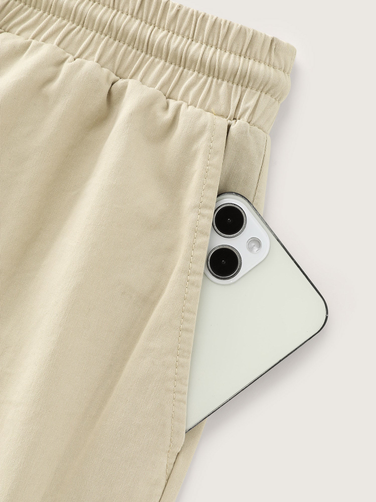Pure Cotton Washed Drawstring Pants - Image 8