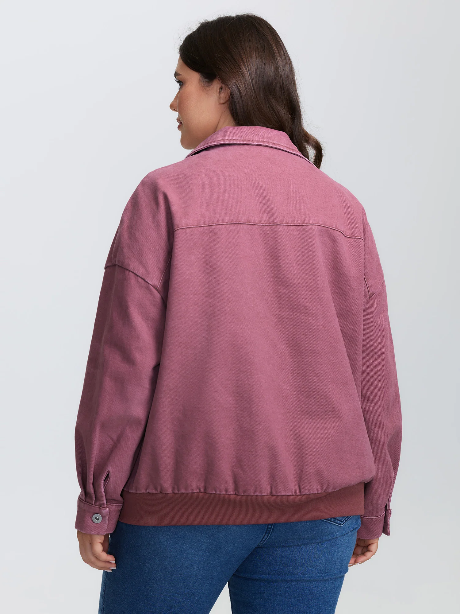 Pure Cotton Washed Zipper Jacket - Image 4